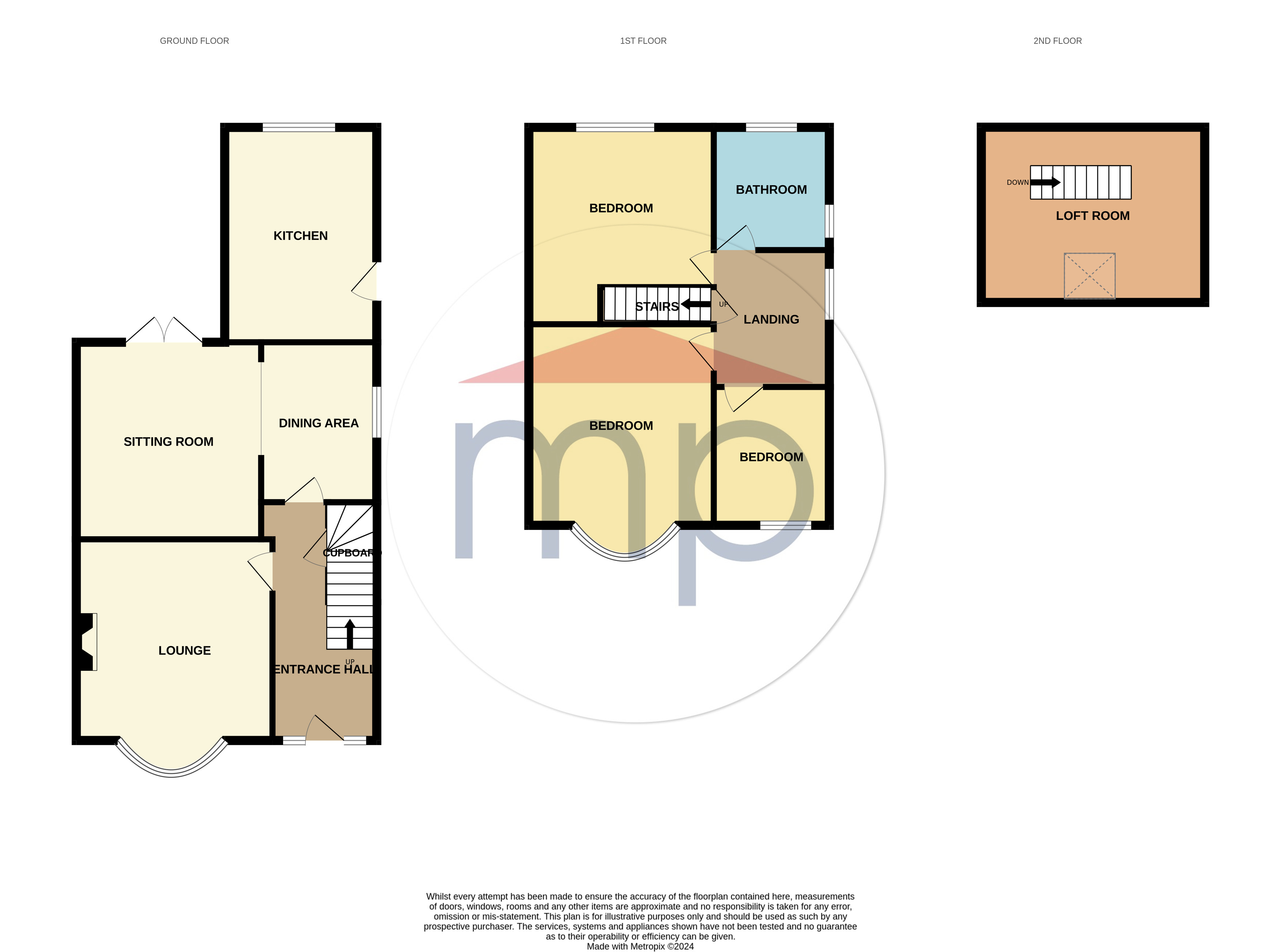 3 bed house for sale in Northumberland Grove, Norton - Property floorplan