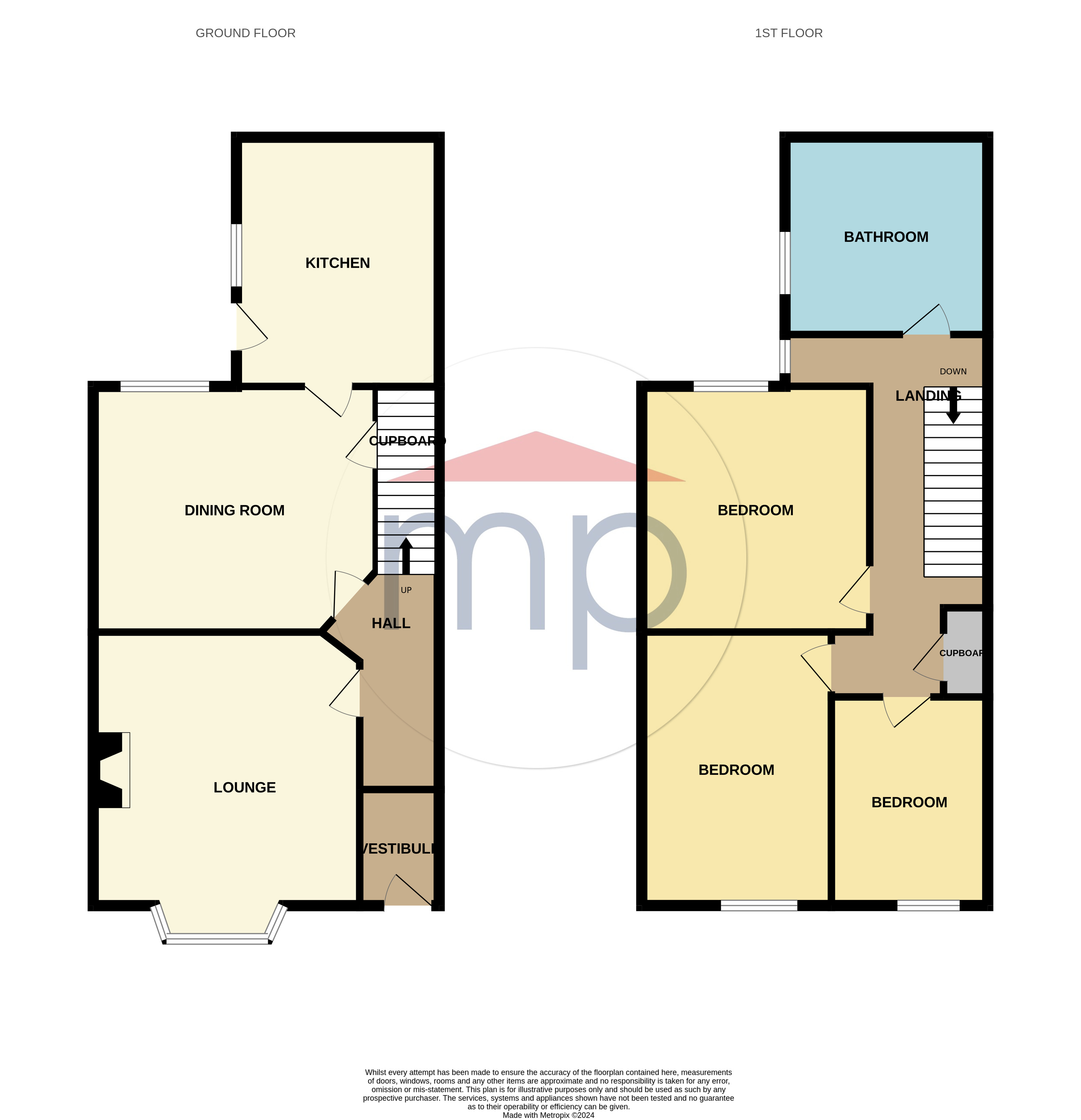 3 bed house for sale in Kirk Street, Stillington - Property floorplan