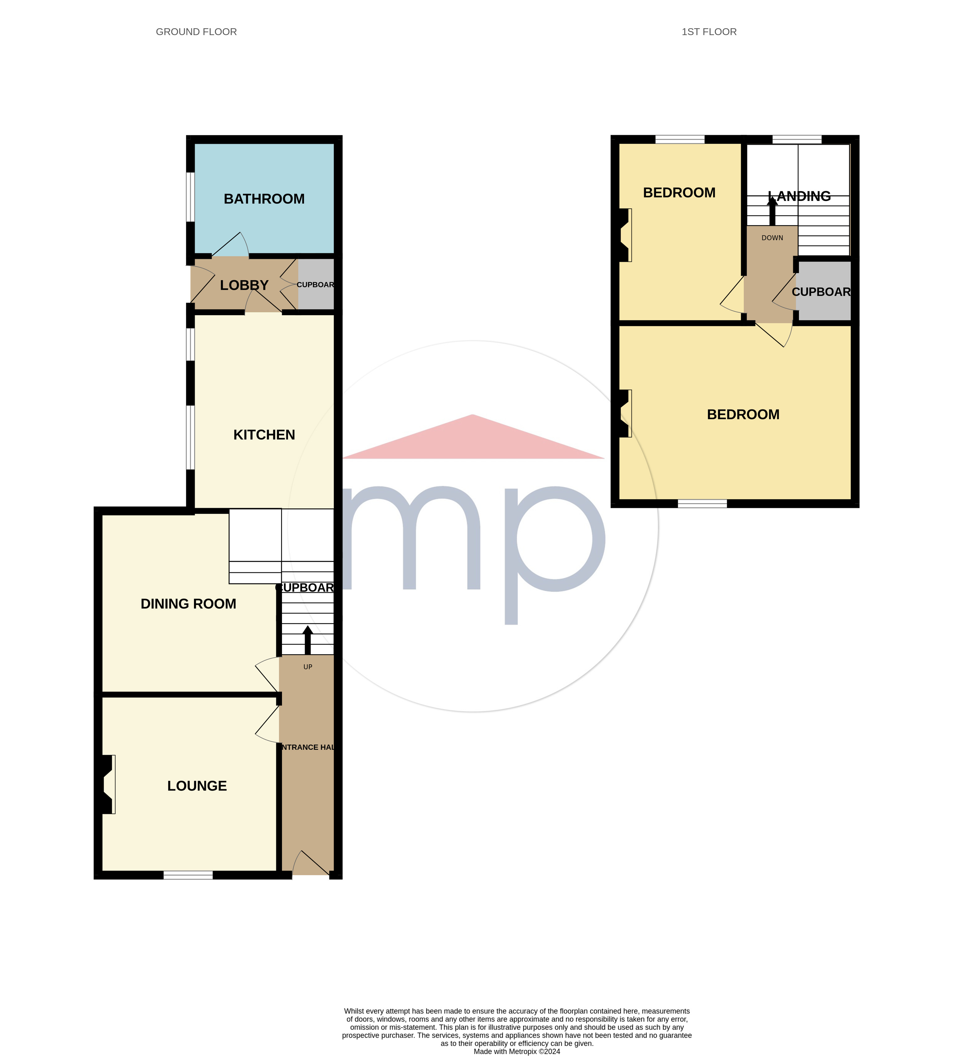 2 bed house for sale in Mill Street, Norton - Property floorplan