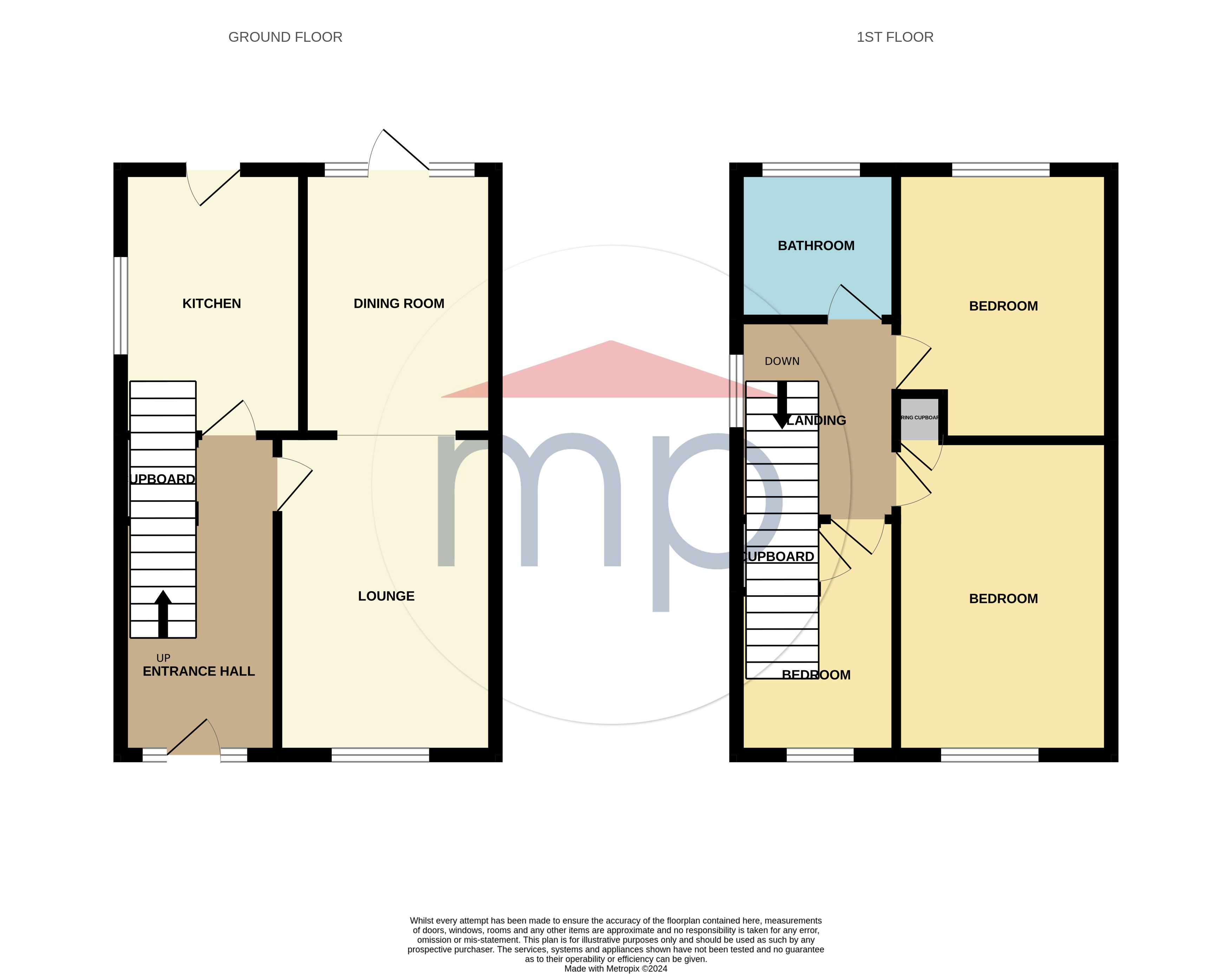 3 bed house for sale in Scruton Close, Hartburn - Property floorplan
