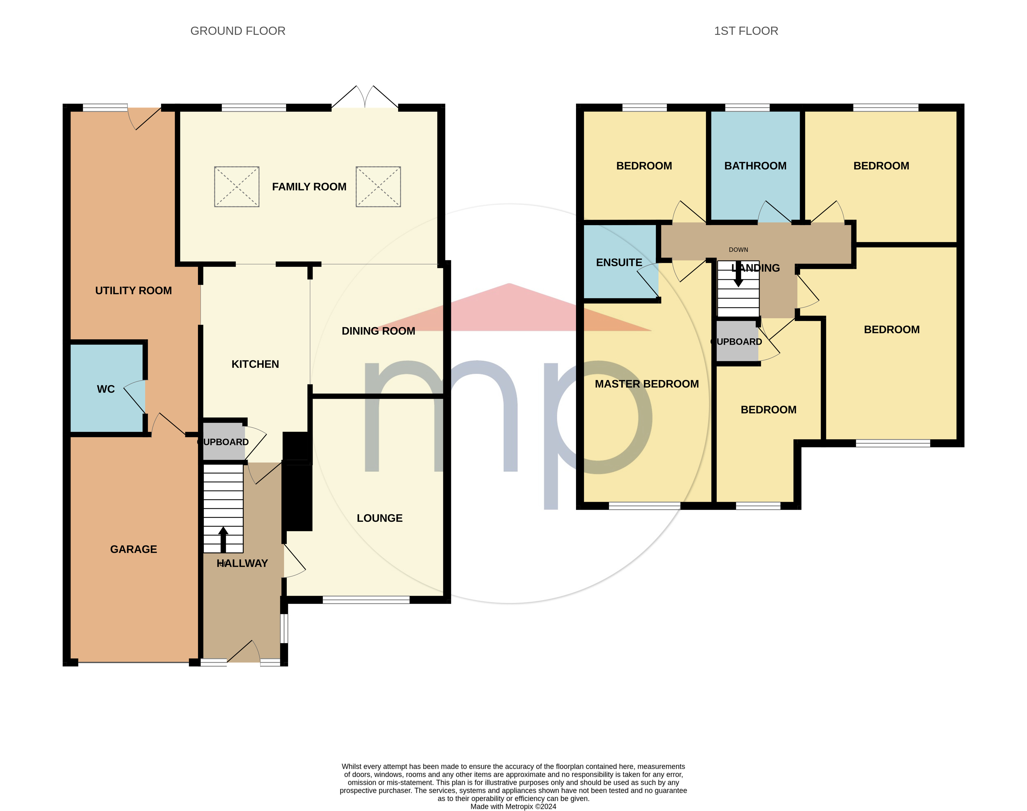 5 bed house for sale in Meadowfield Drive, Eaglescliffe - Property floorplan