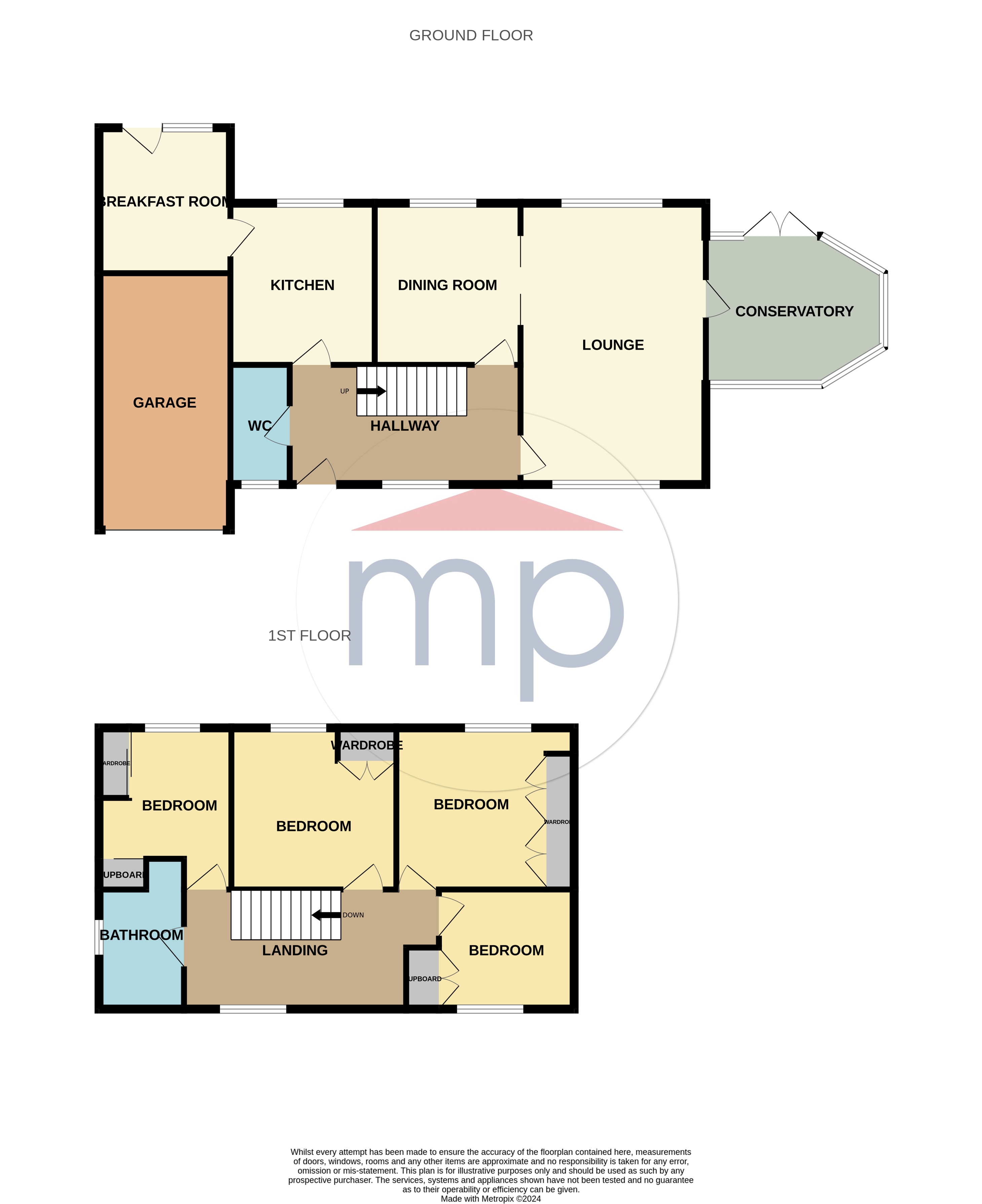 4 bed house for sale in Battersby Close, Yarm - Property floorplan
