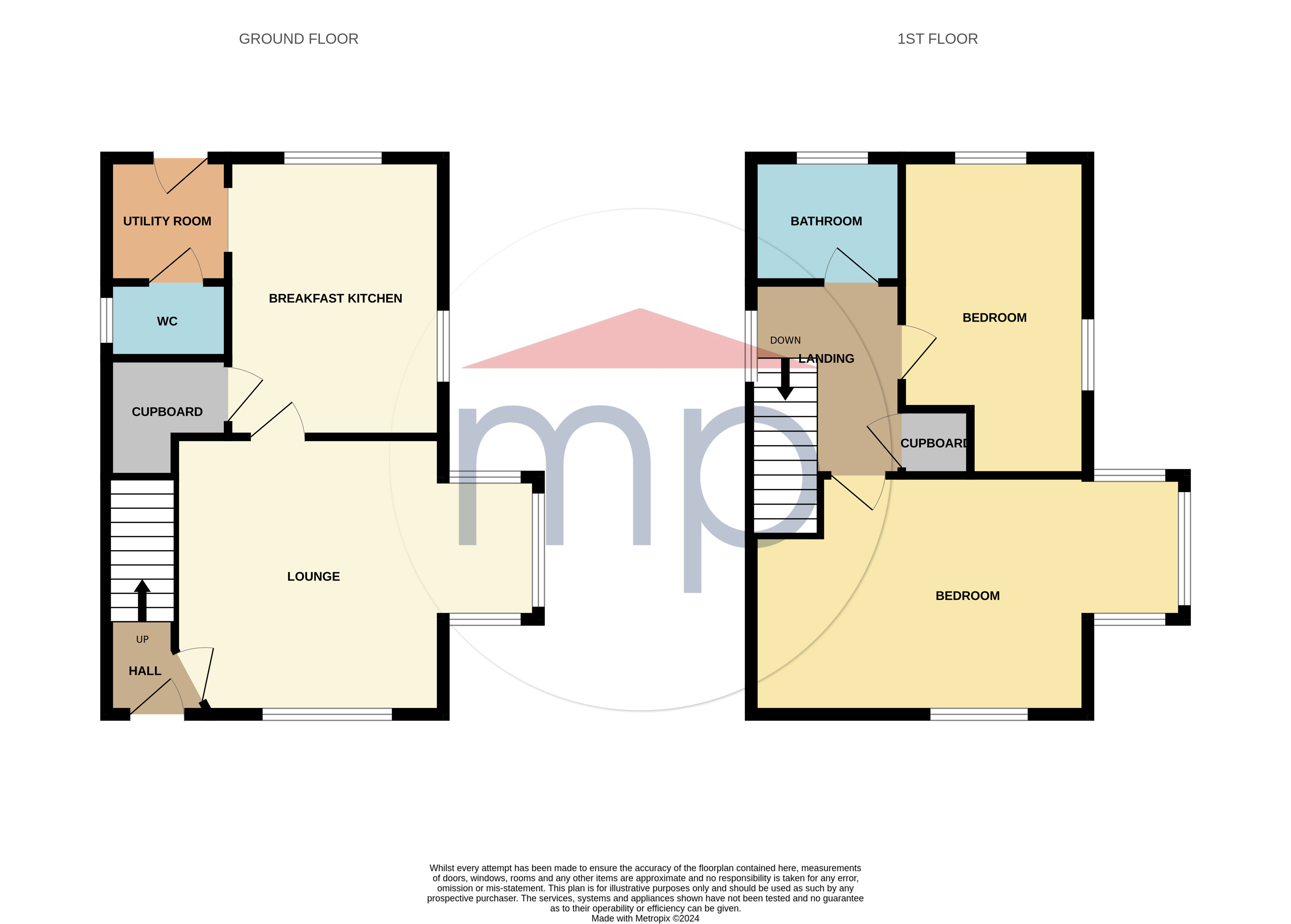 2 bed house for sale in Low Crook Close, Eaglescliffe - Property floorplan