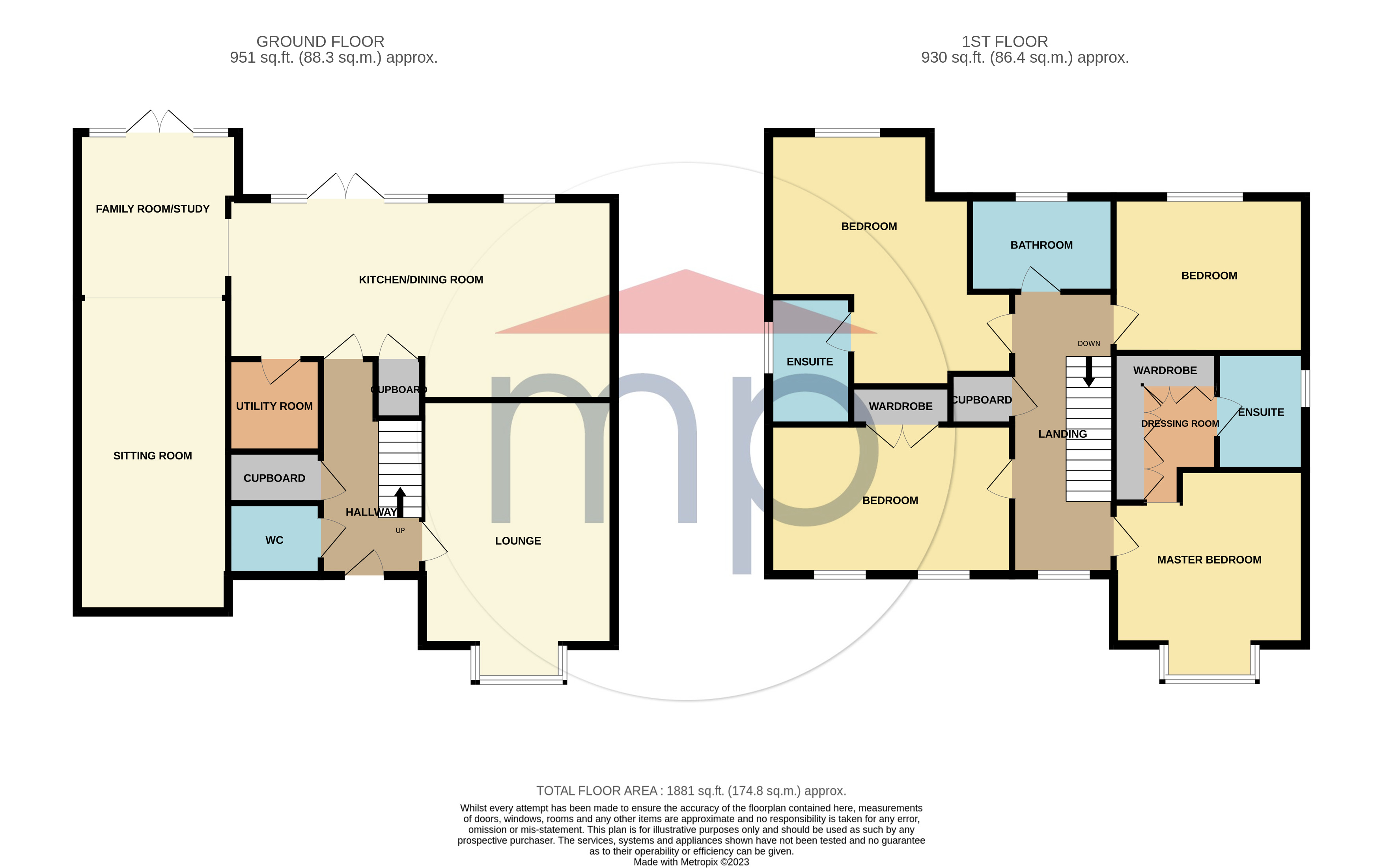 4 bed house for sale in Britannia Avenue, Yarm - Property floorplan