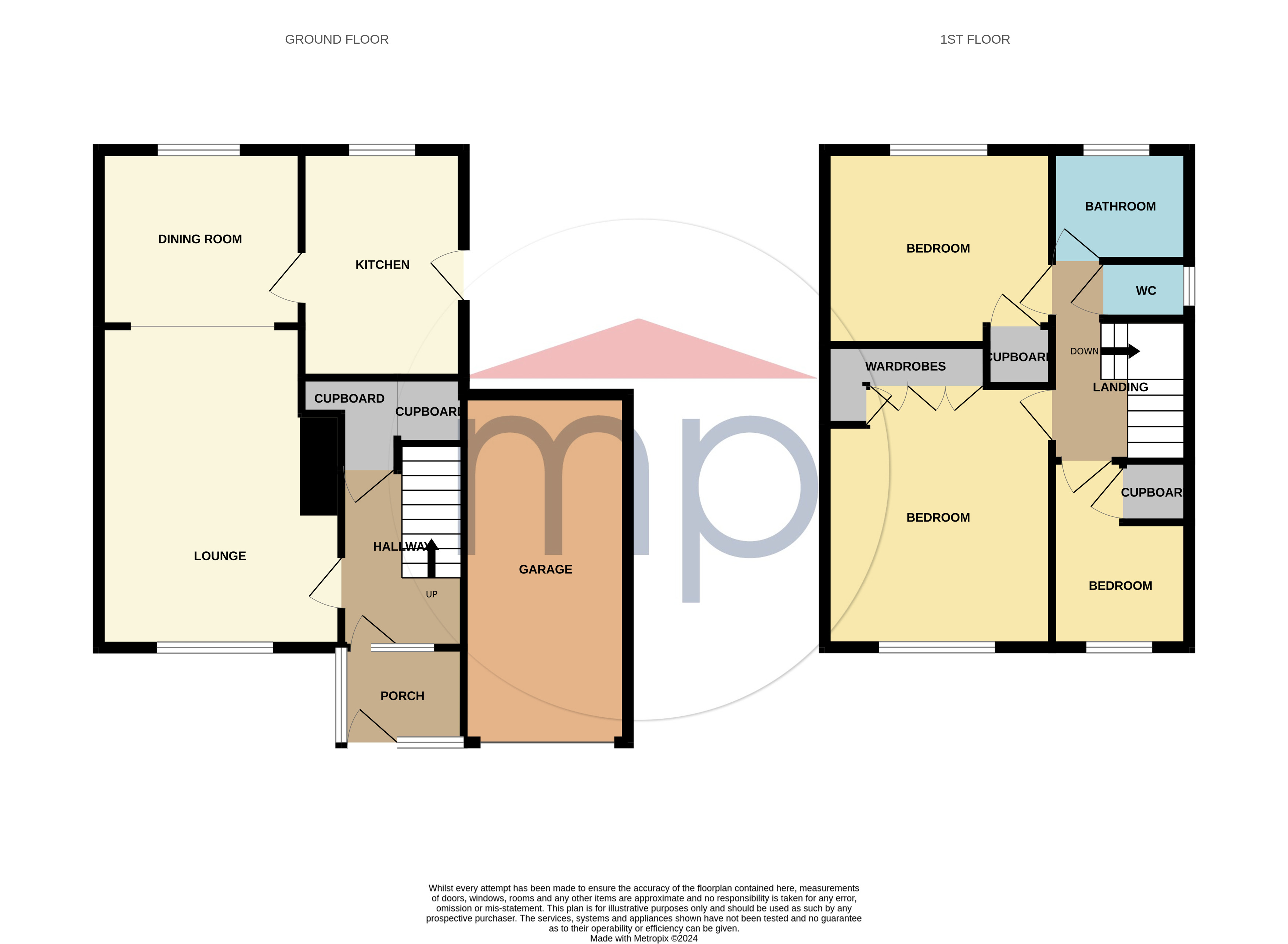 3 bed house for sale in Meadowfield Drive, Eaglescliffe - Property floorplan