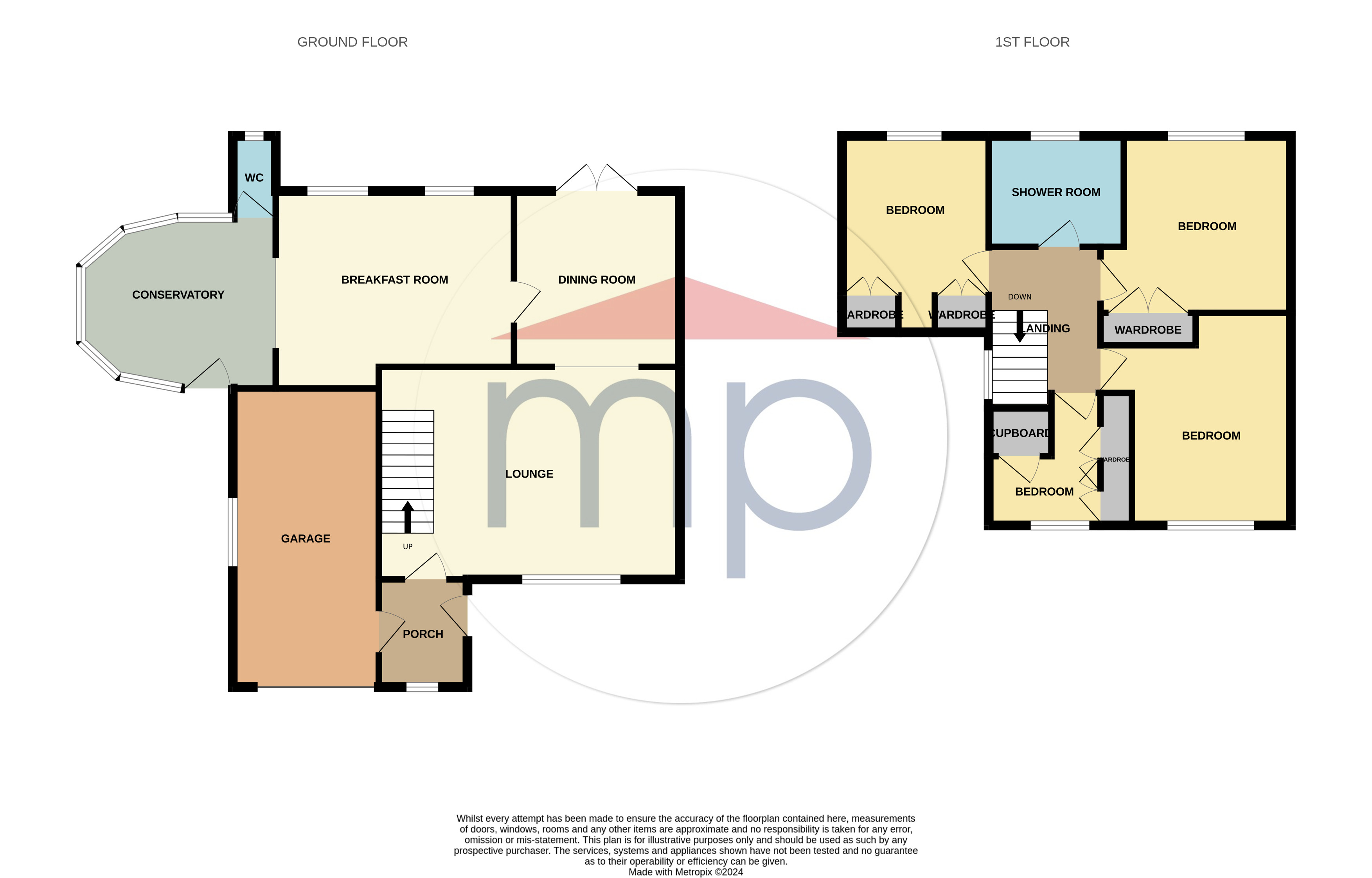 4 bed house for sale in Woodside View, Picton - Property floorplan
