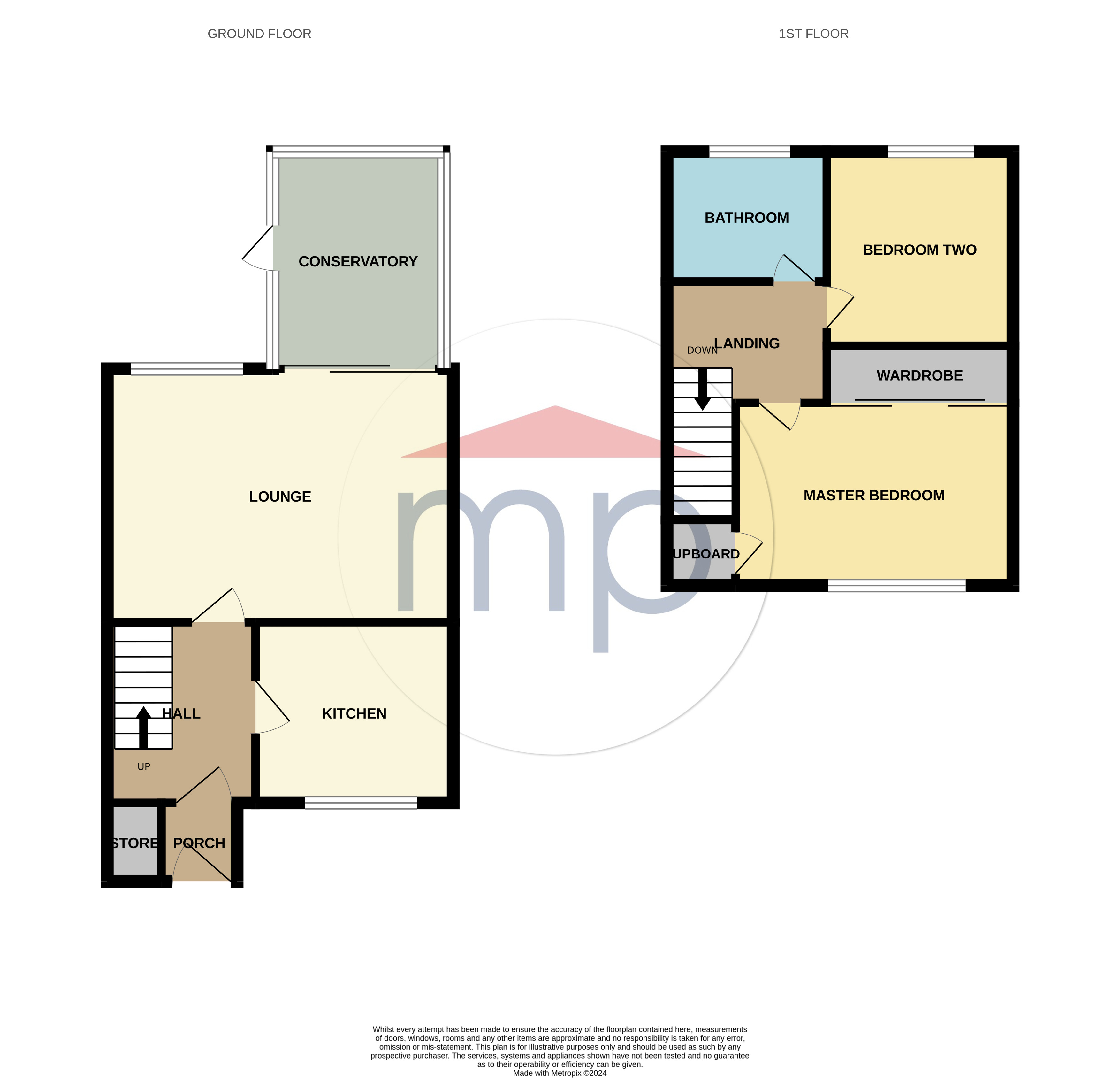 2 bed house for sale in White House Croft, Long Newton - Property floorplan