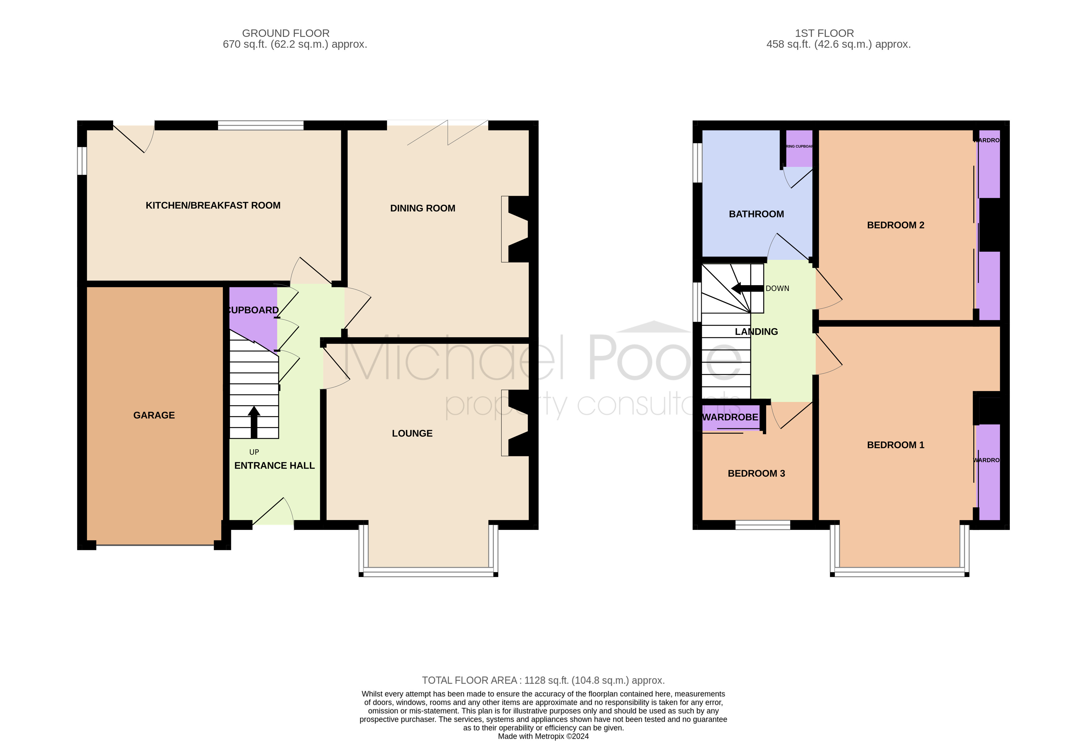 3 bed house for sale in Arden Grove, Fairfield - Property floorplan