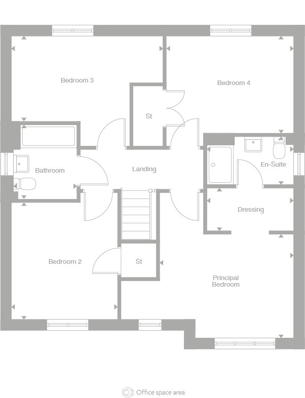 4 bed house for sale in Pearwood Gardens, Eaglescliffe - Property floorplan