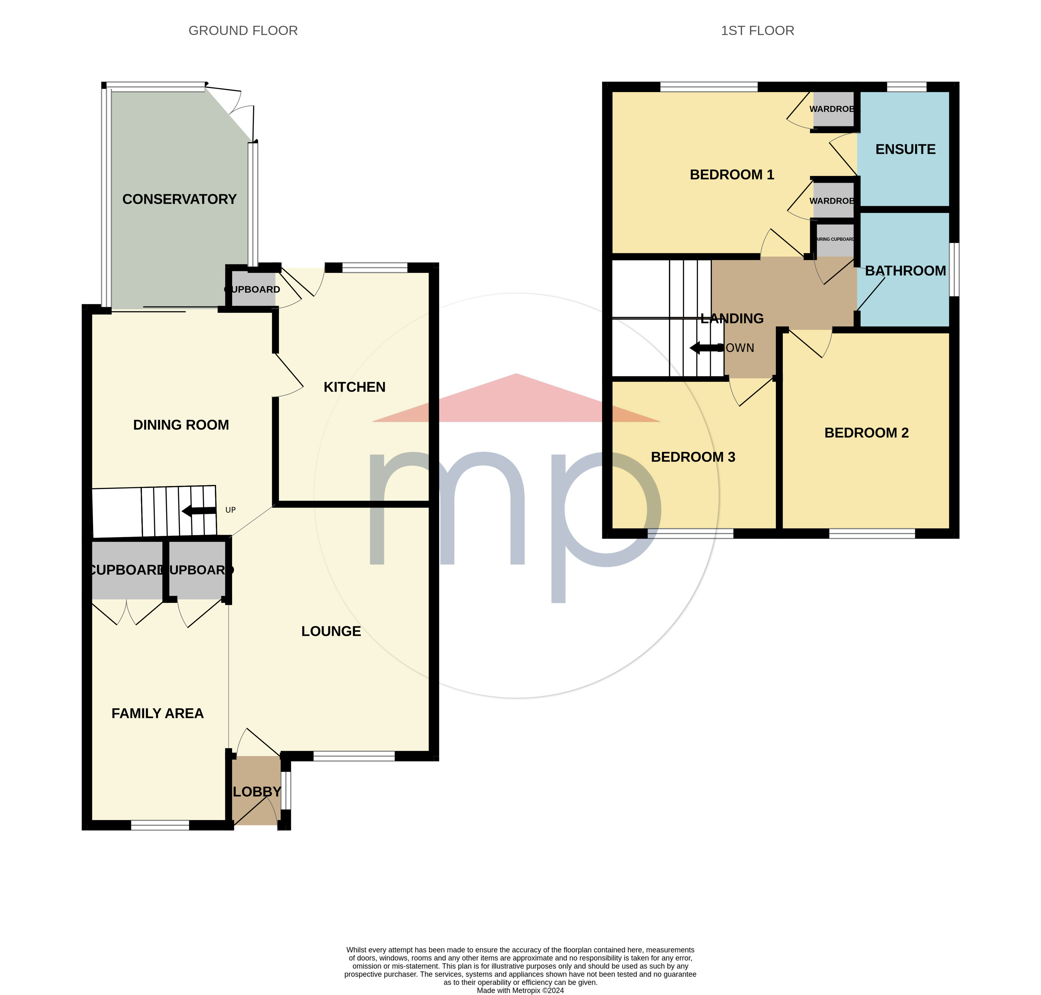 3 bed house for sale in Grainger Close, Eaglescliffe - Property floorplan