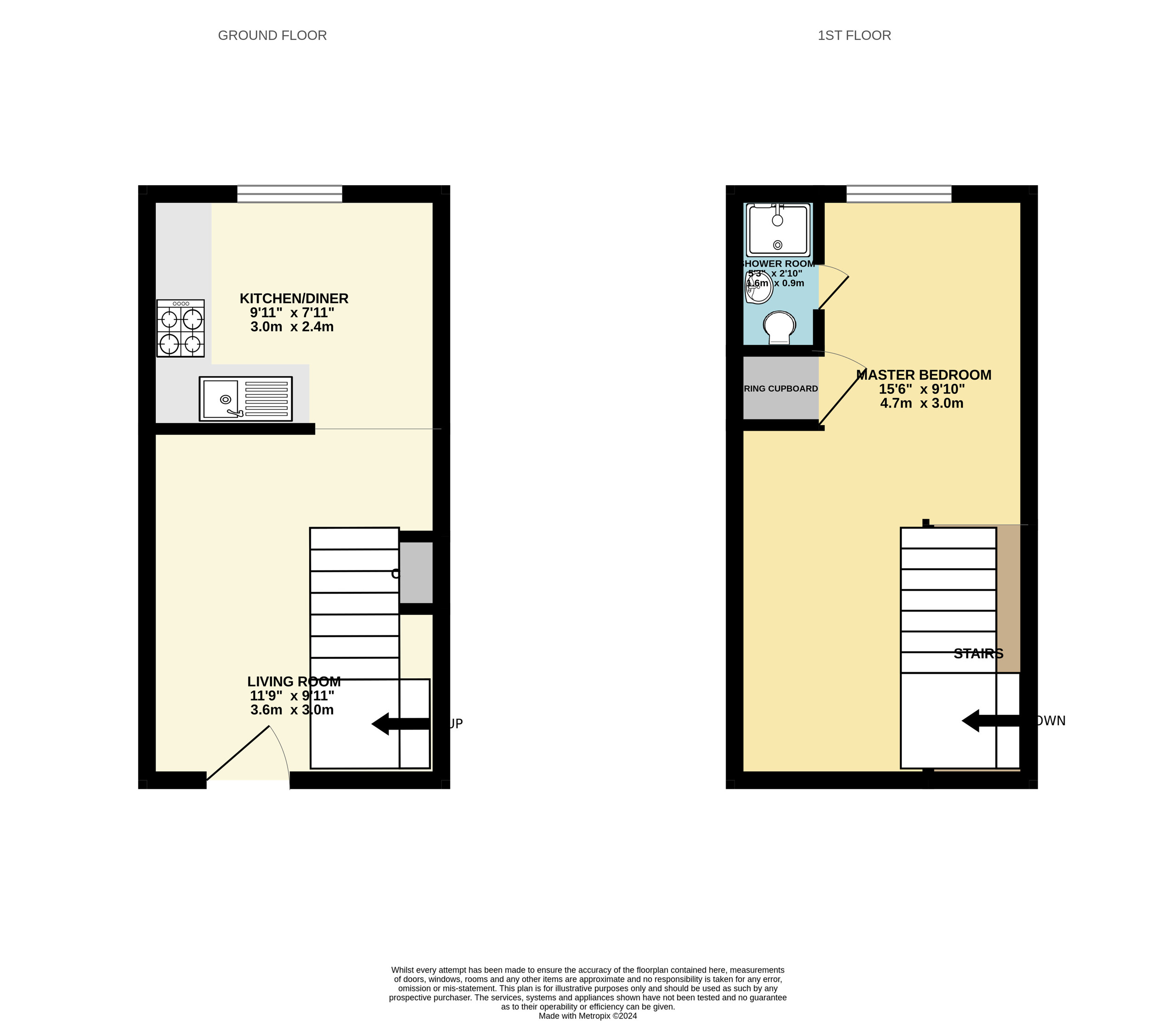 1 bed apartment for sale in Clifton Road, Gravesend - Property Floorplan