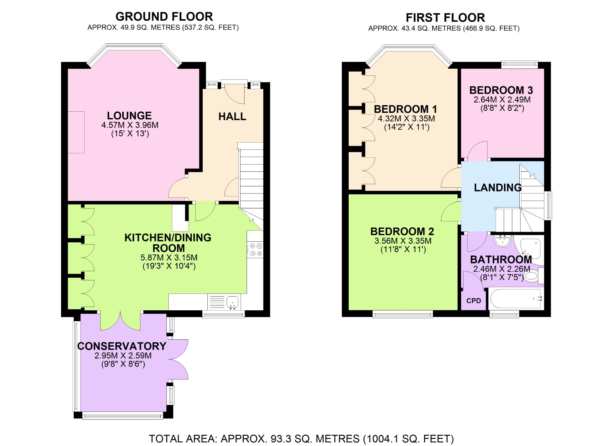 3 bed semi-detached house for sale in Voce Road, London - Property Floorplan
