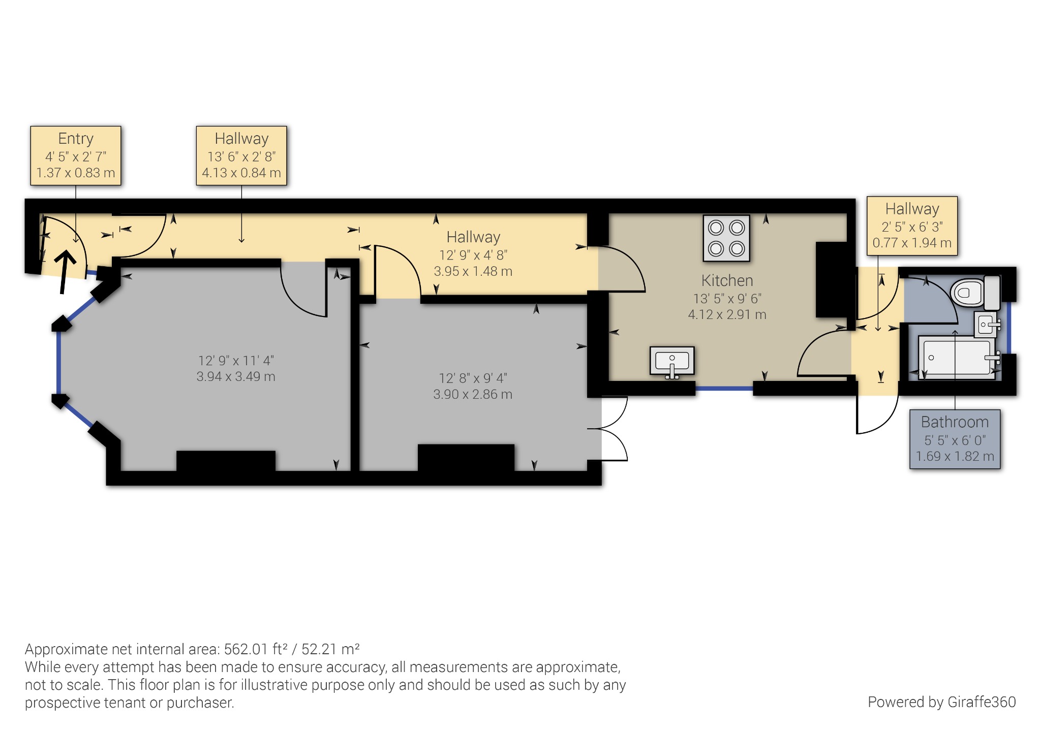 1 bed ground floor maisonette for sale in Herbert Road, London - Property Floorplan
