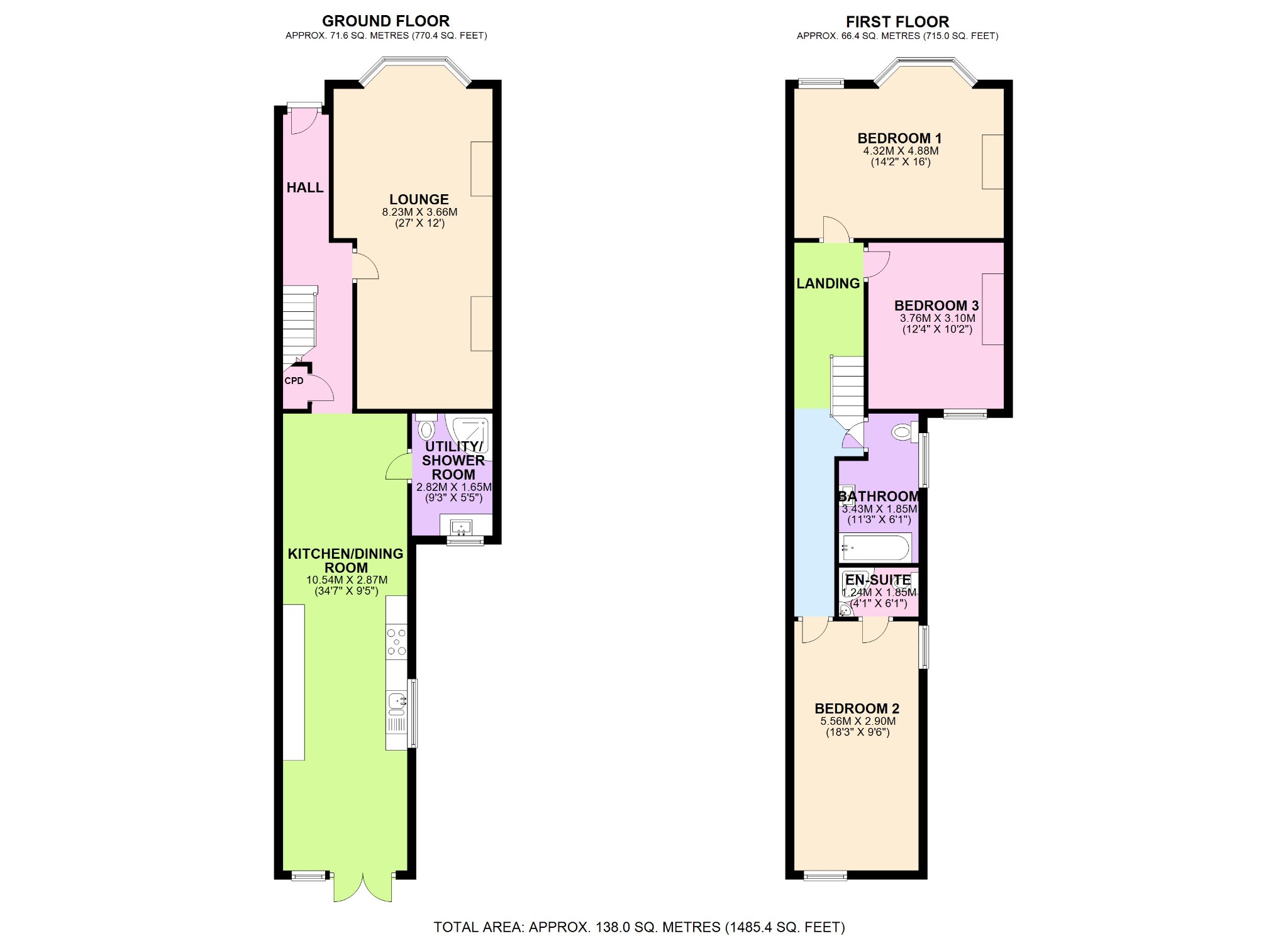 3 bed terraced house for sale in Plumstead - Property Floorplan