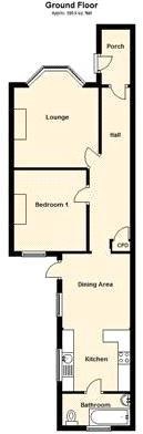 1 bed ground floor maisonette for sale in Plumstead - Property Floorplan