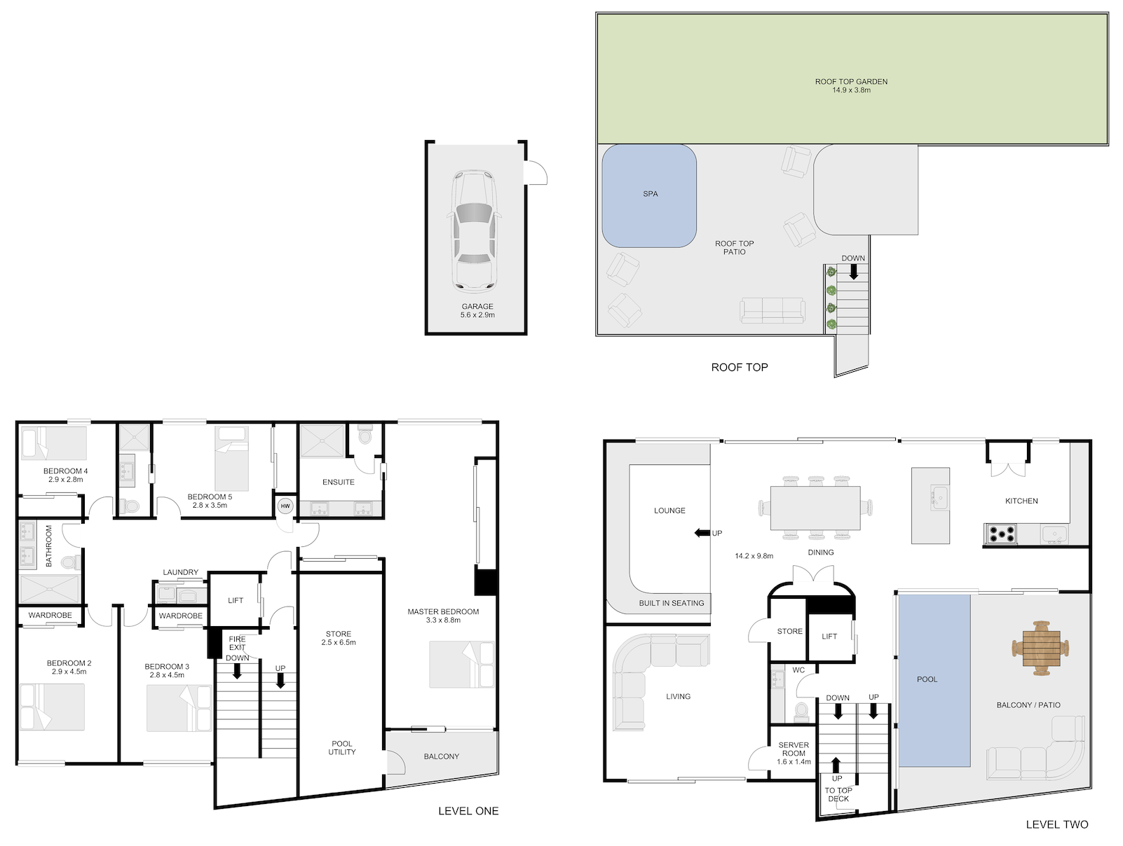 5 bed apartment for sale in Grey Lynn, Auckland - Property Floorplan