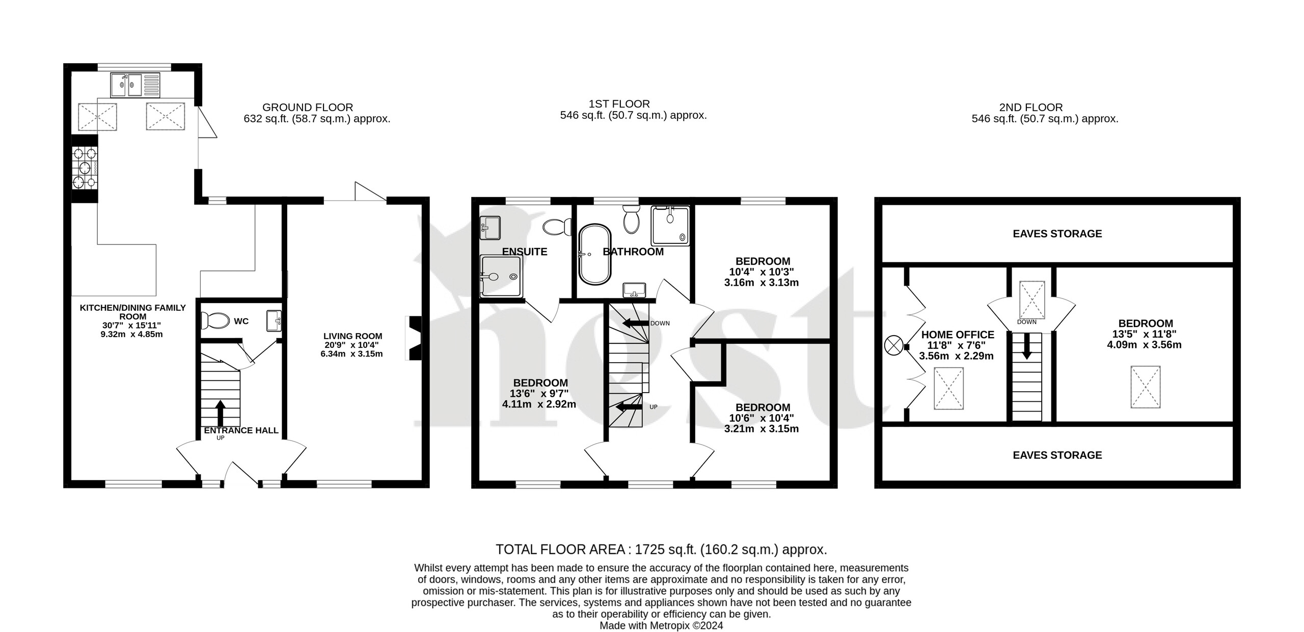 4 bed detached house for sale in Staunton Road, Minehead - Property floorplan