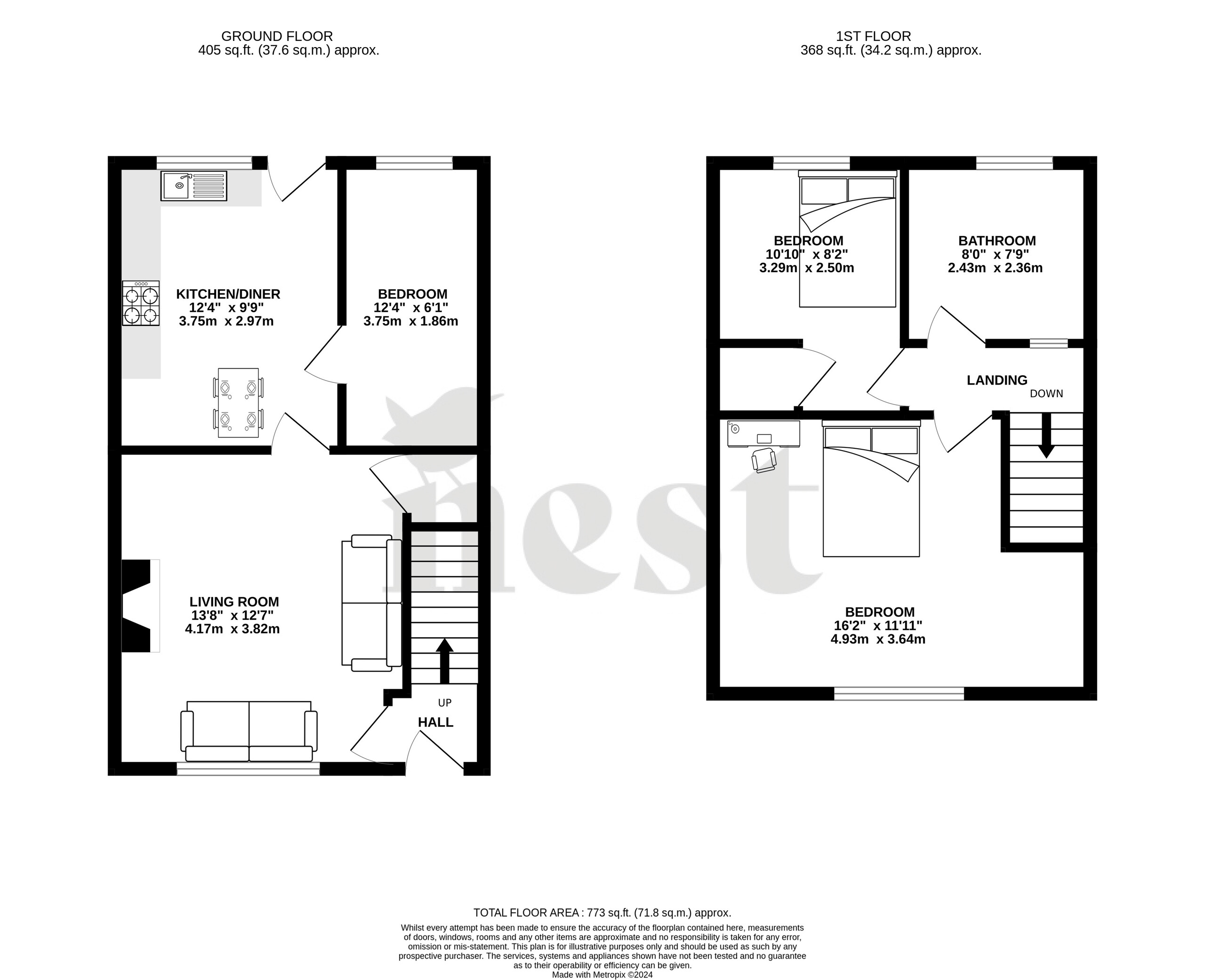 3 bed terraced house for sale in Mudford, Yeovil - Property floorplan