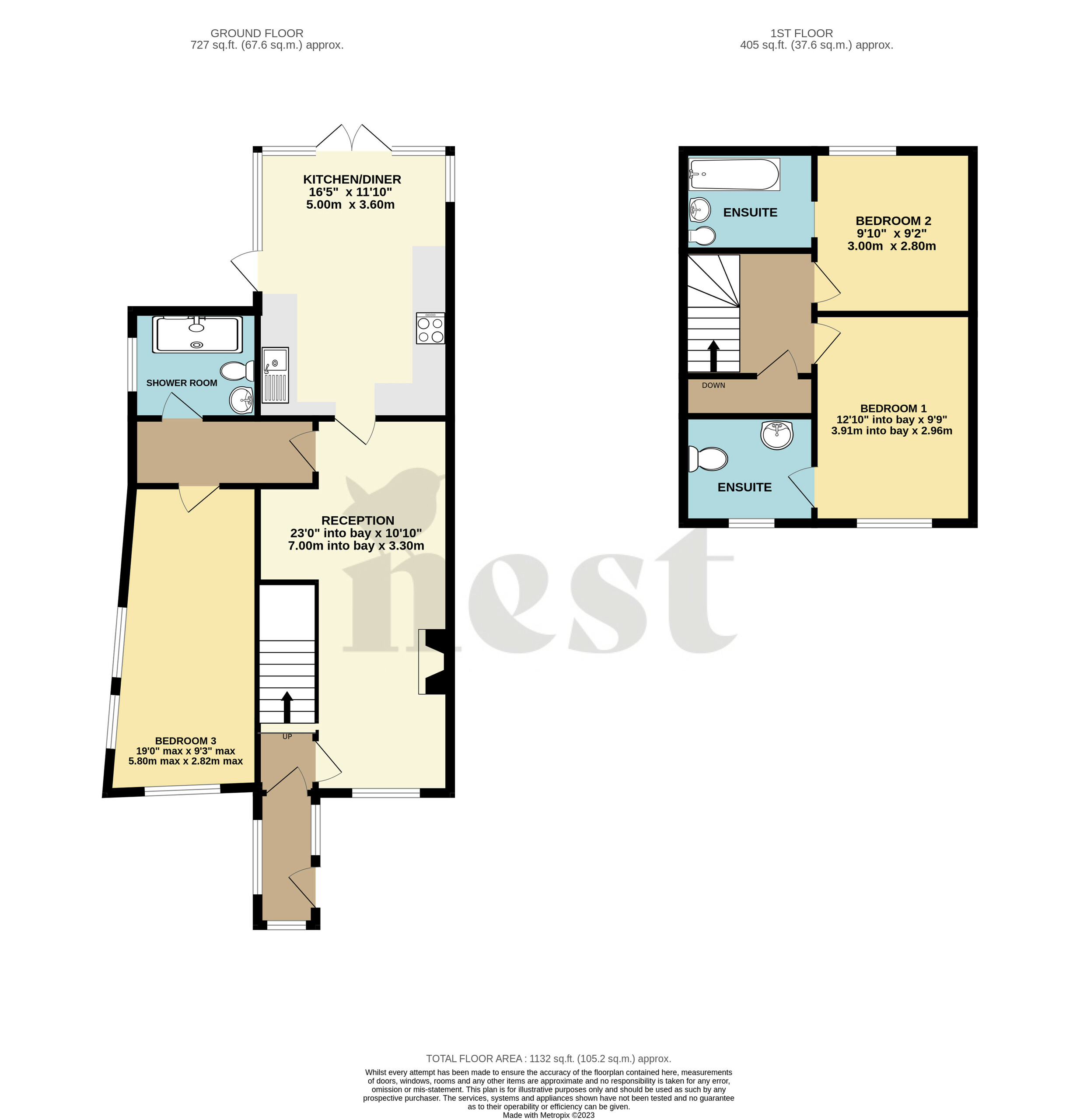 3 bed semi-detached house for sale in Beechwood Avenue, Frome - Property Floorplan
