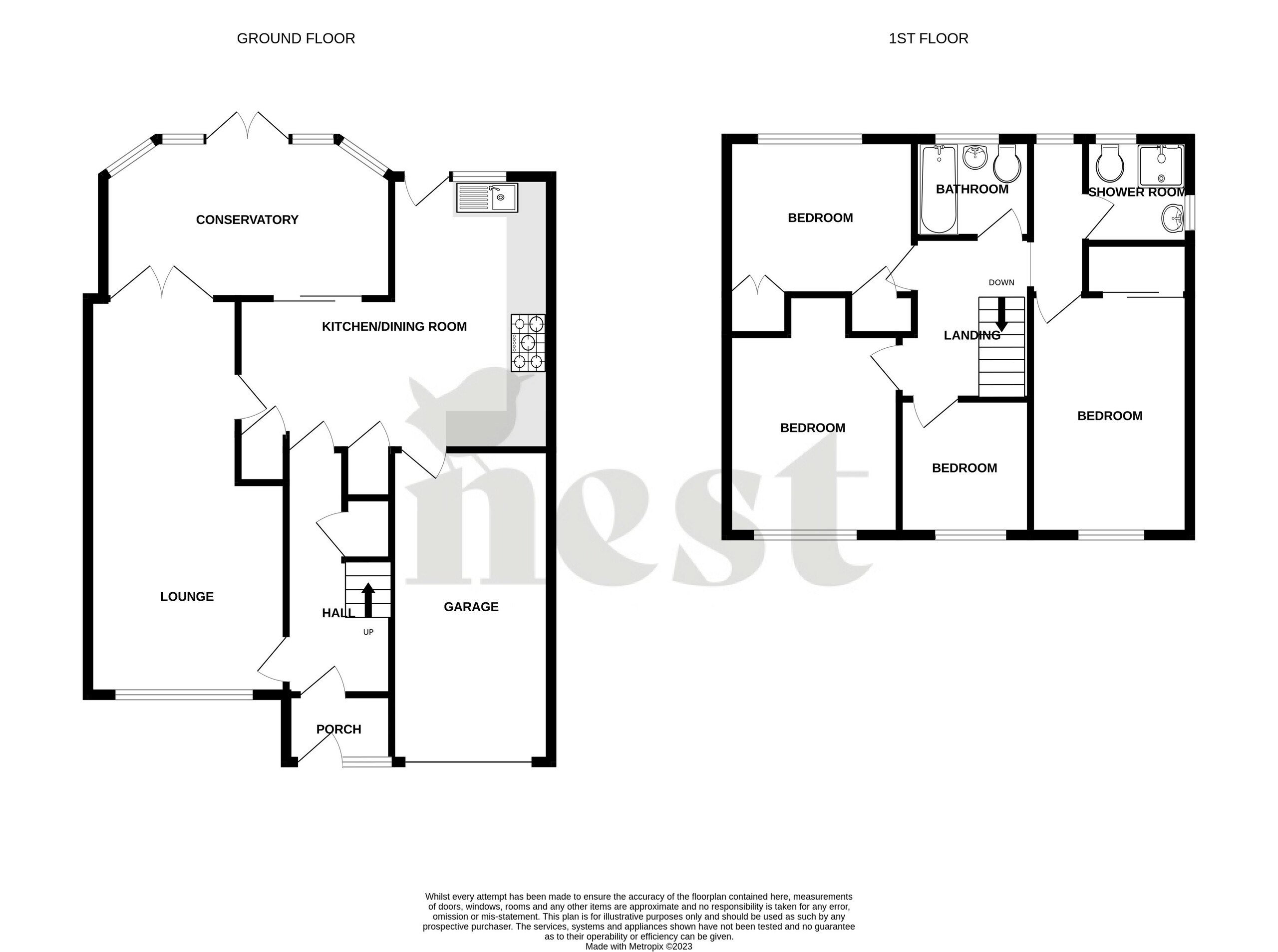 4 bed semi-detached house for sale in Ladymead Close, Bridgwater - Property floorplan