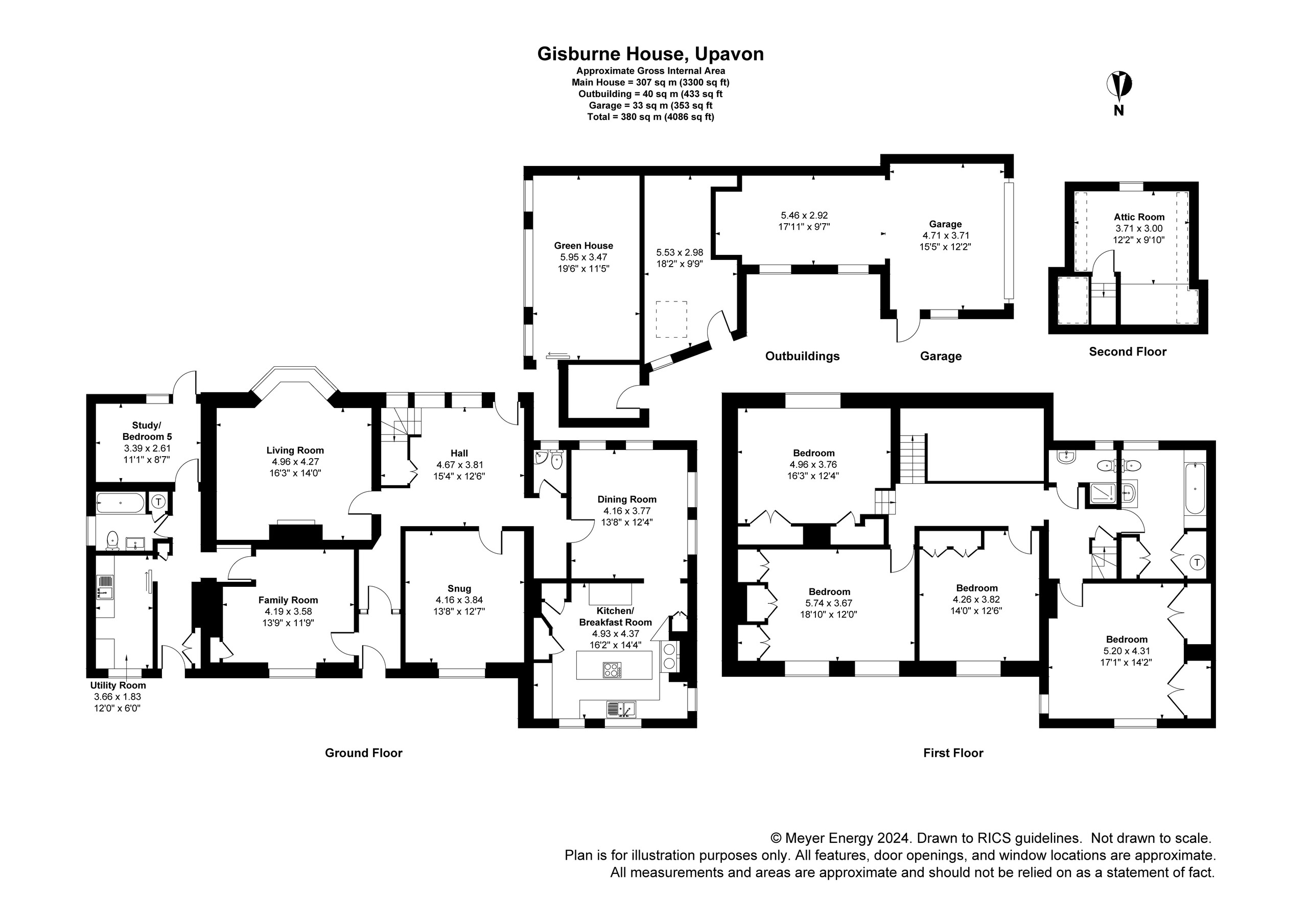 5 bed detached house for sale in Jarvis Street, Upavon - Property floorplan