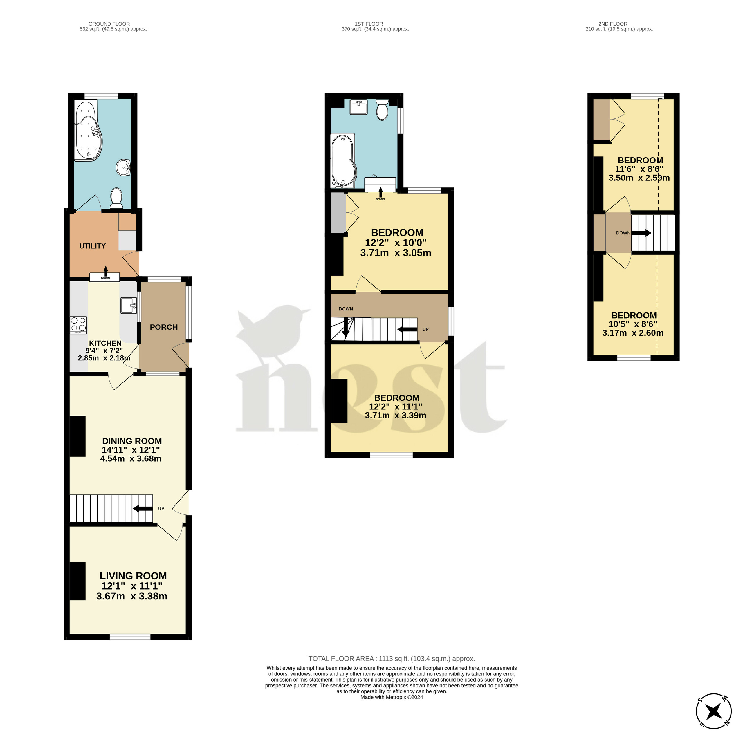 4 bed semi-detached house for sale in Victoria Road, Gillingham - Property floorplan