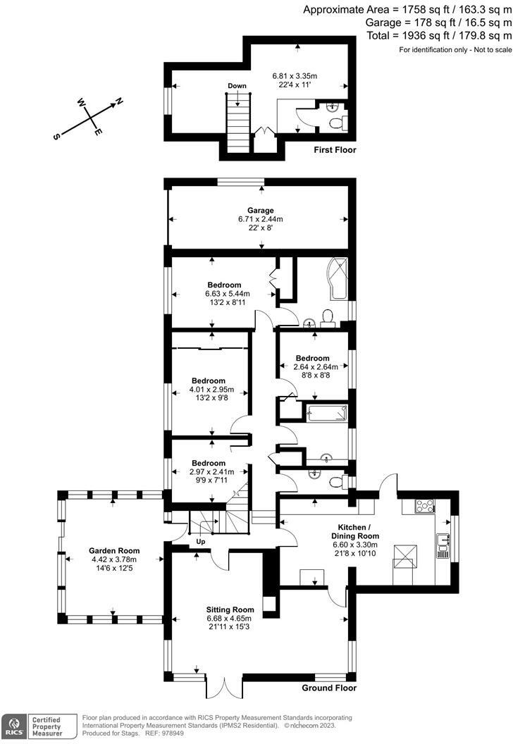 5 bed detached bungalow for sale in The Wedge, Wellington - Property floorplan