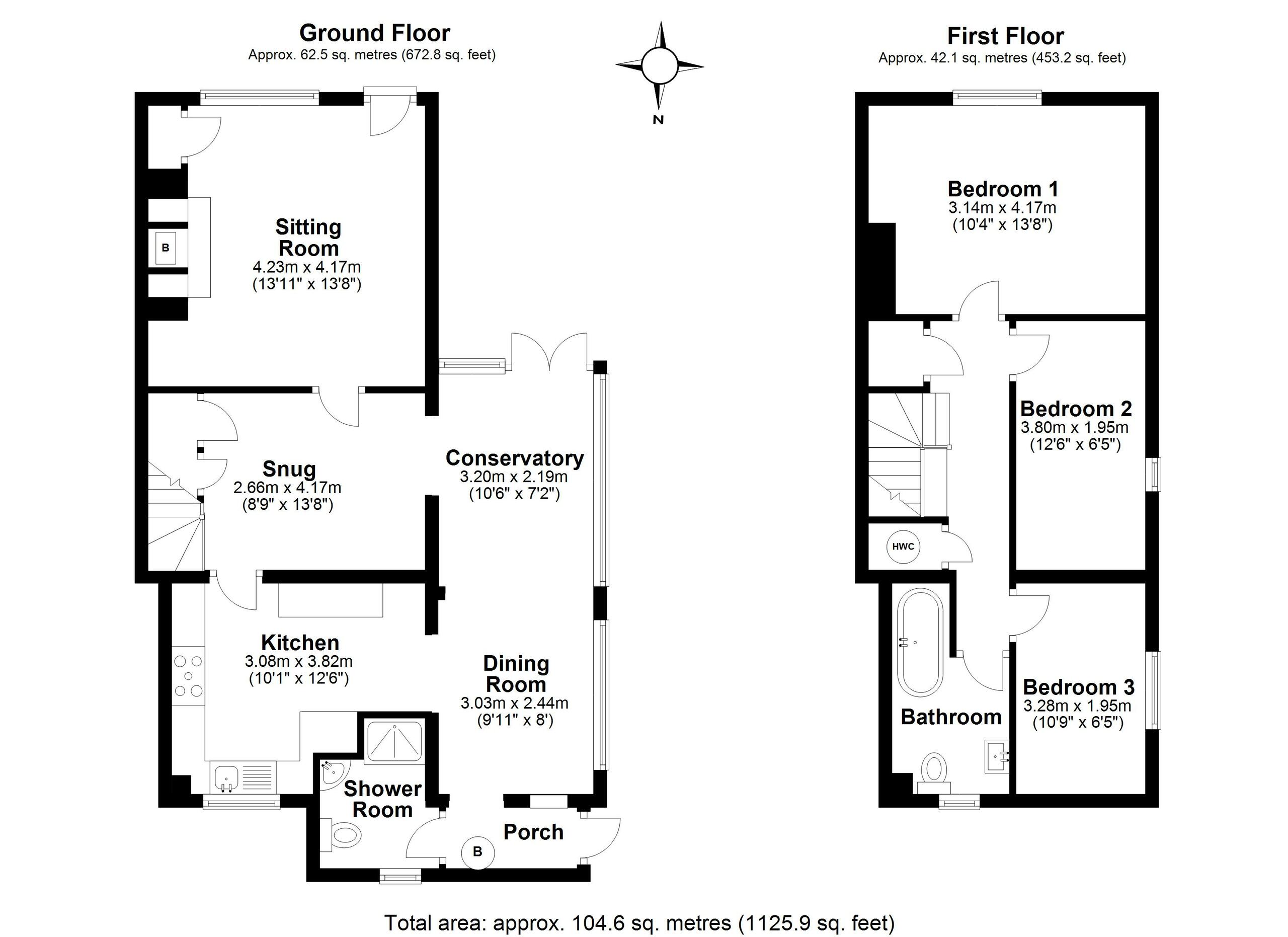 3 bed cottage for sale in Union Street, Ramsbury - Property floorplan