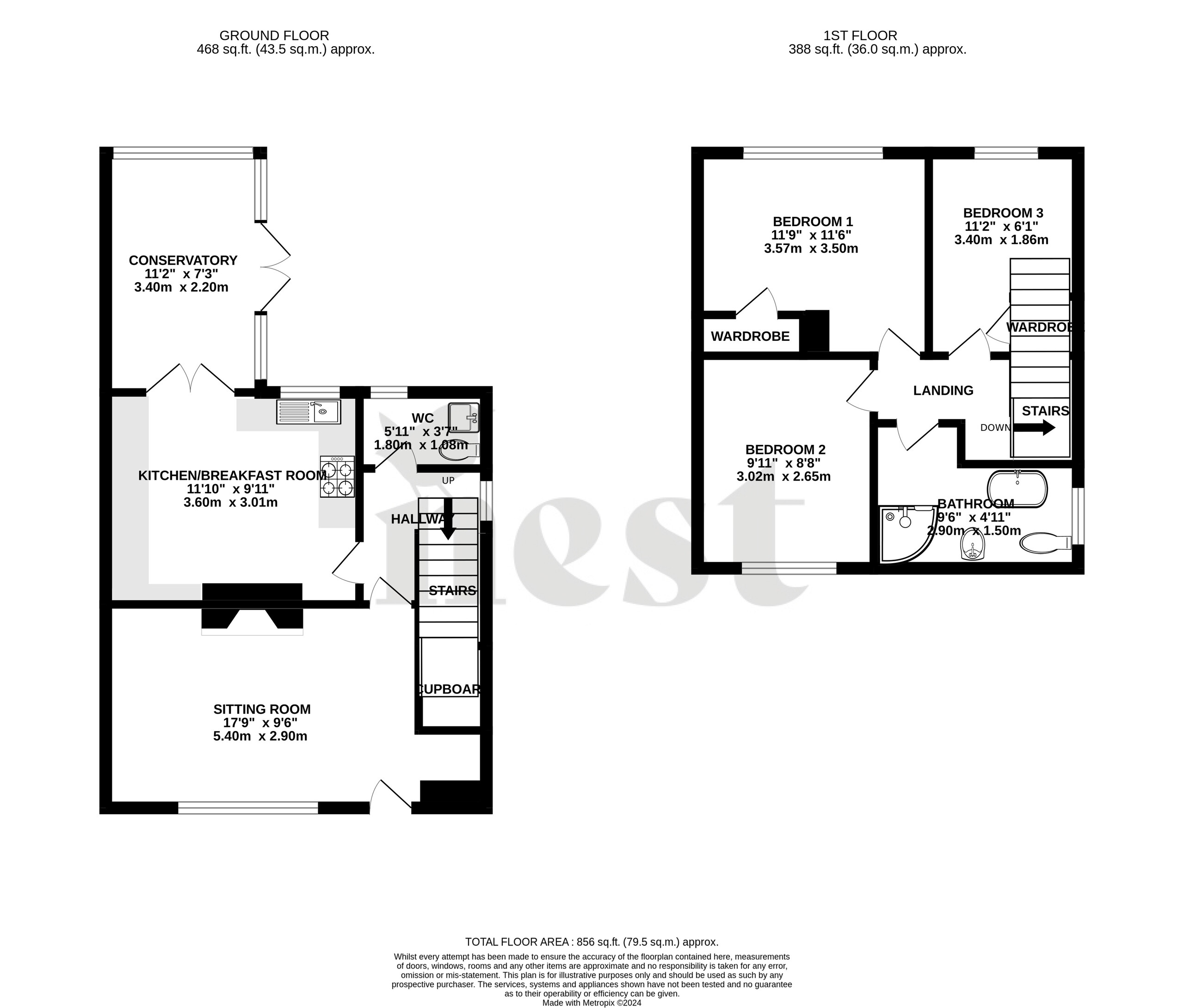 3 bed semi-detached house for sale in Haymans Close, Cullompton - Property floorplan