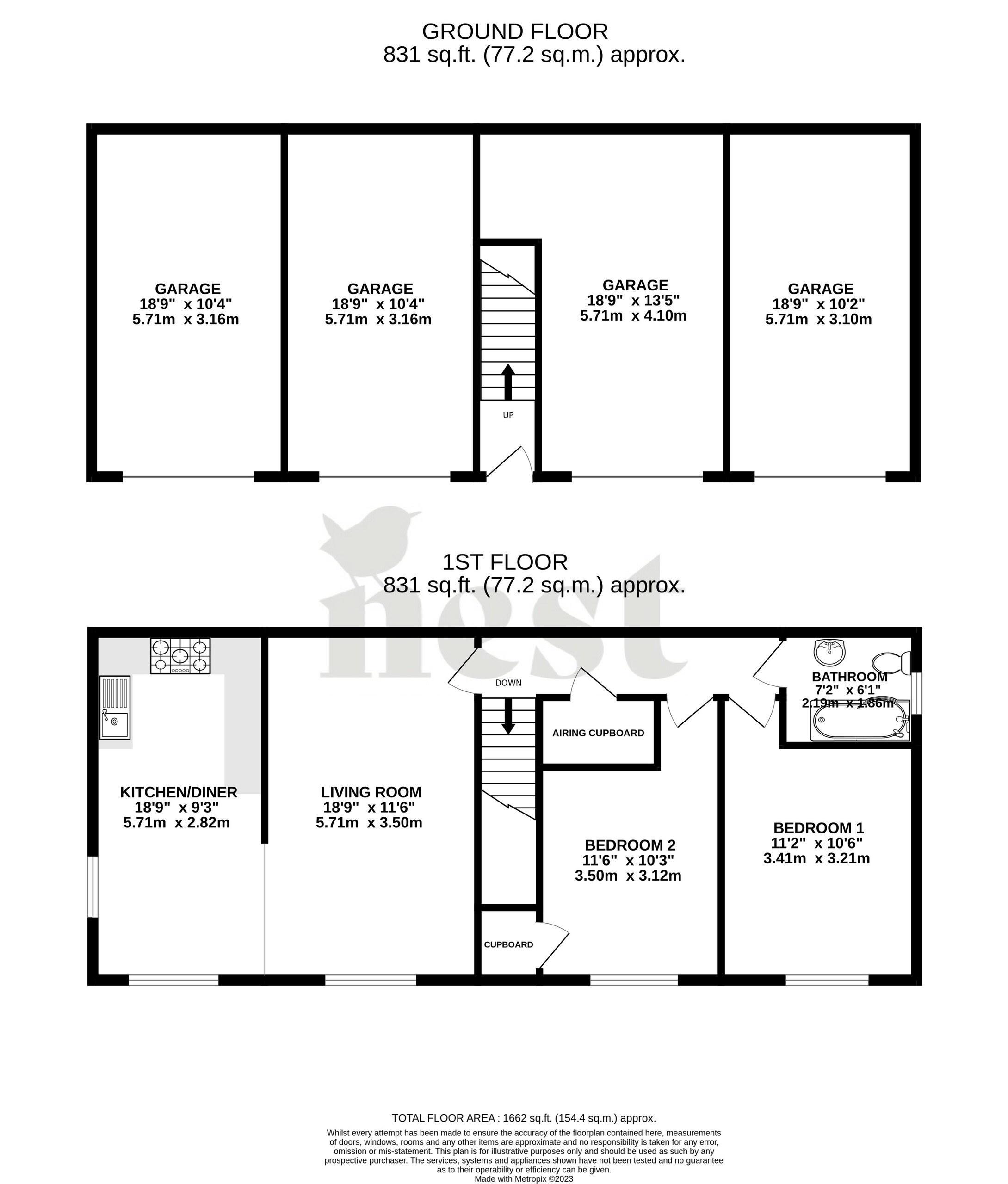 2 bed for sale in Wellington, Wellington - Property floorplan