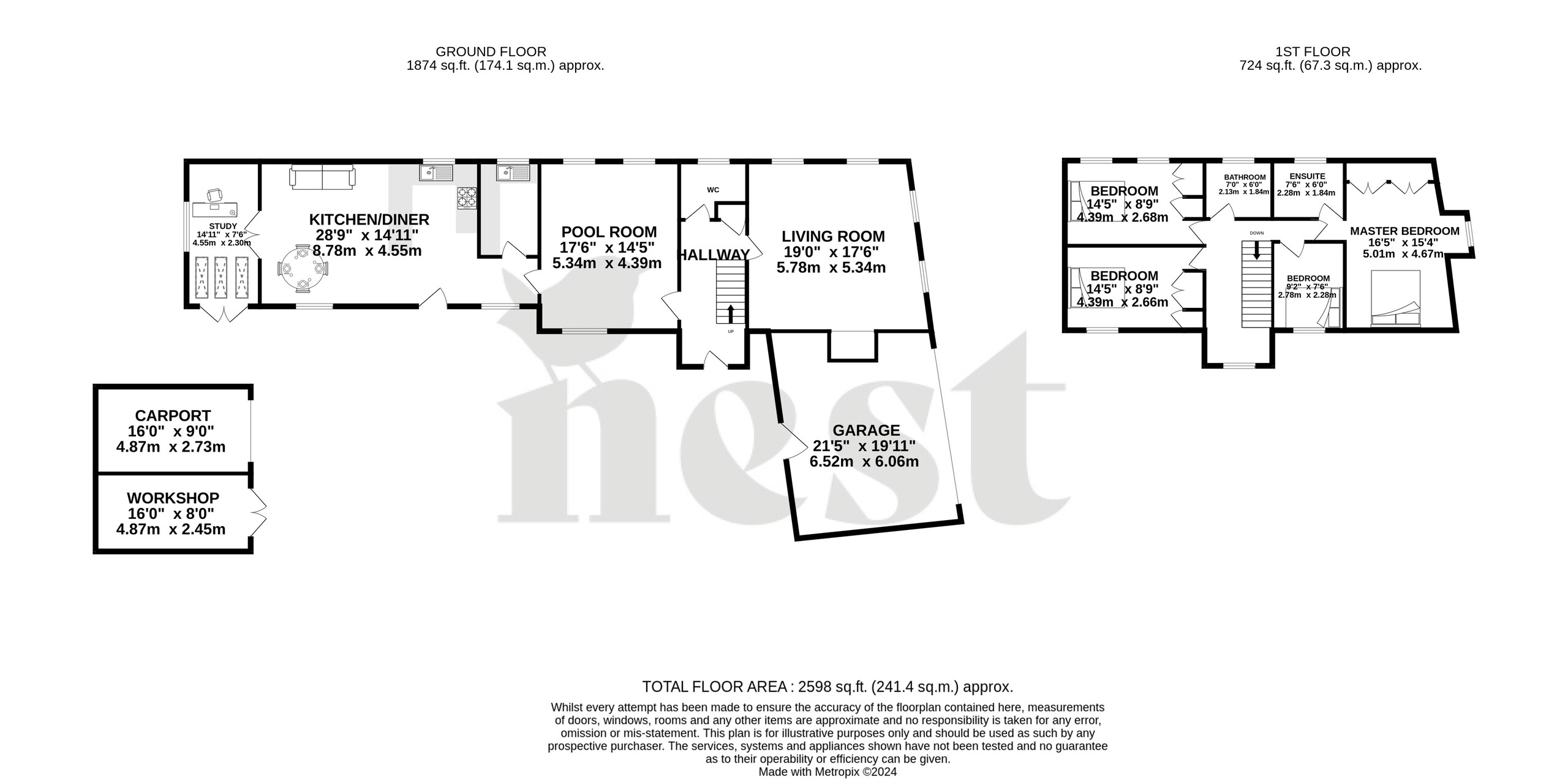 4 bed detached house for sale in Old Court Barn, Yeovil - Property floorplan