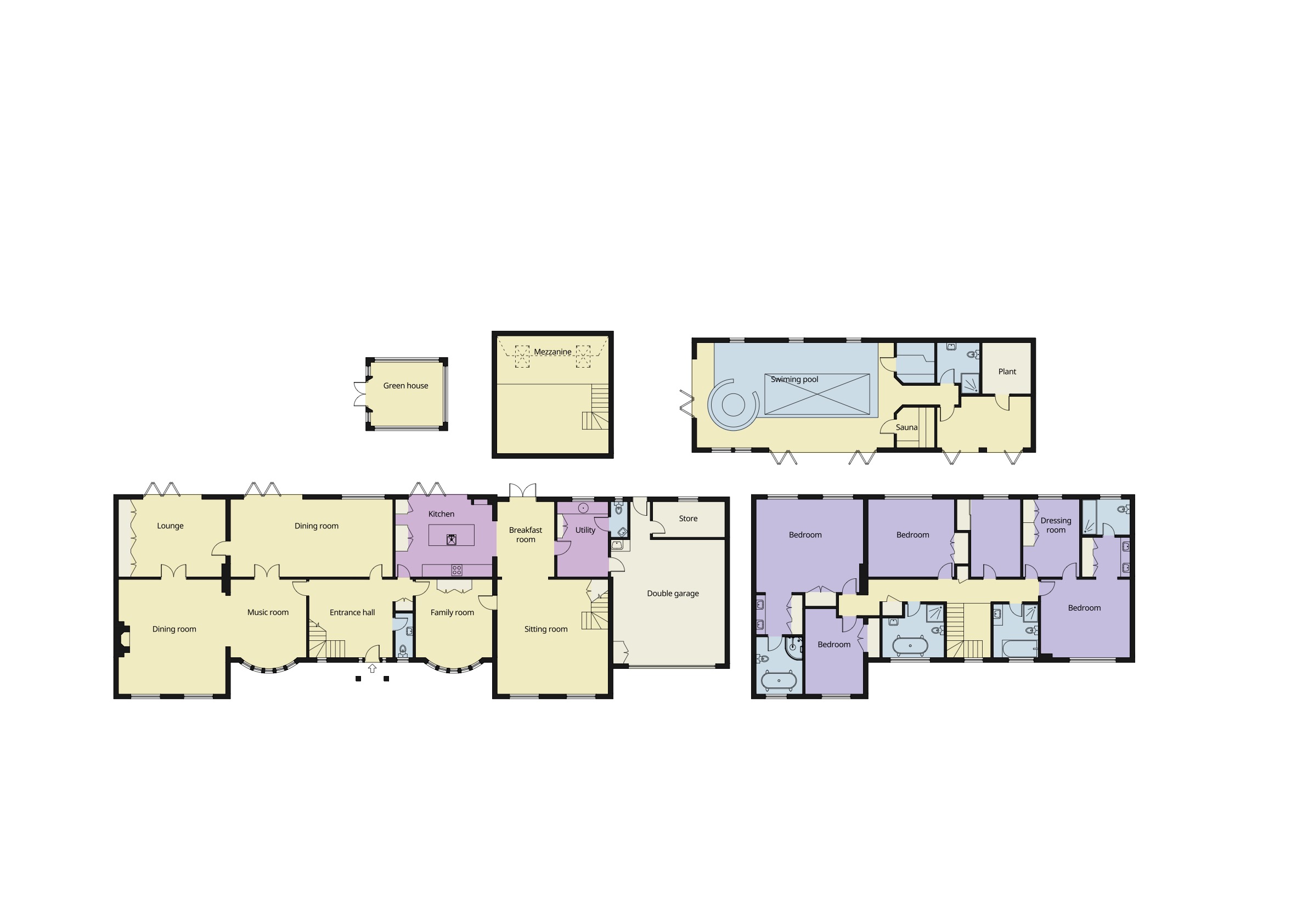 6 bed detached house for sale in Fairacres, Cobham - Property floorplan