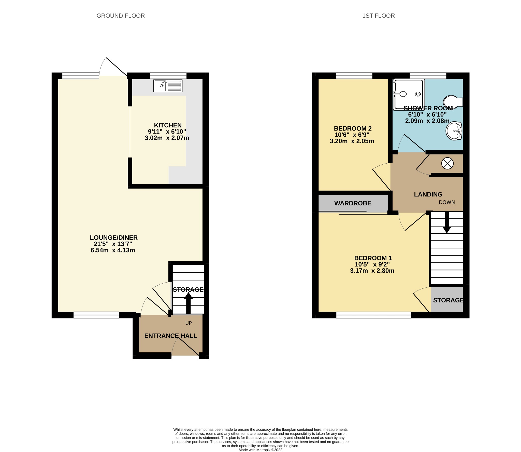 2 bed terraced house for sale in Monks Way, Bournemouth - Property floorplan