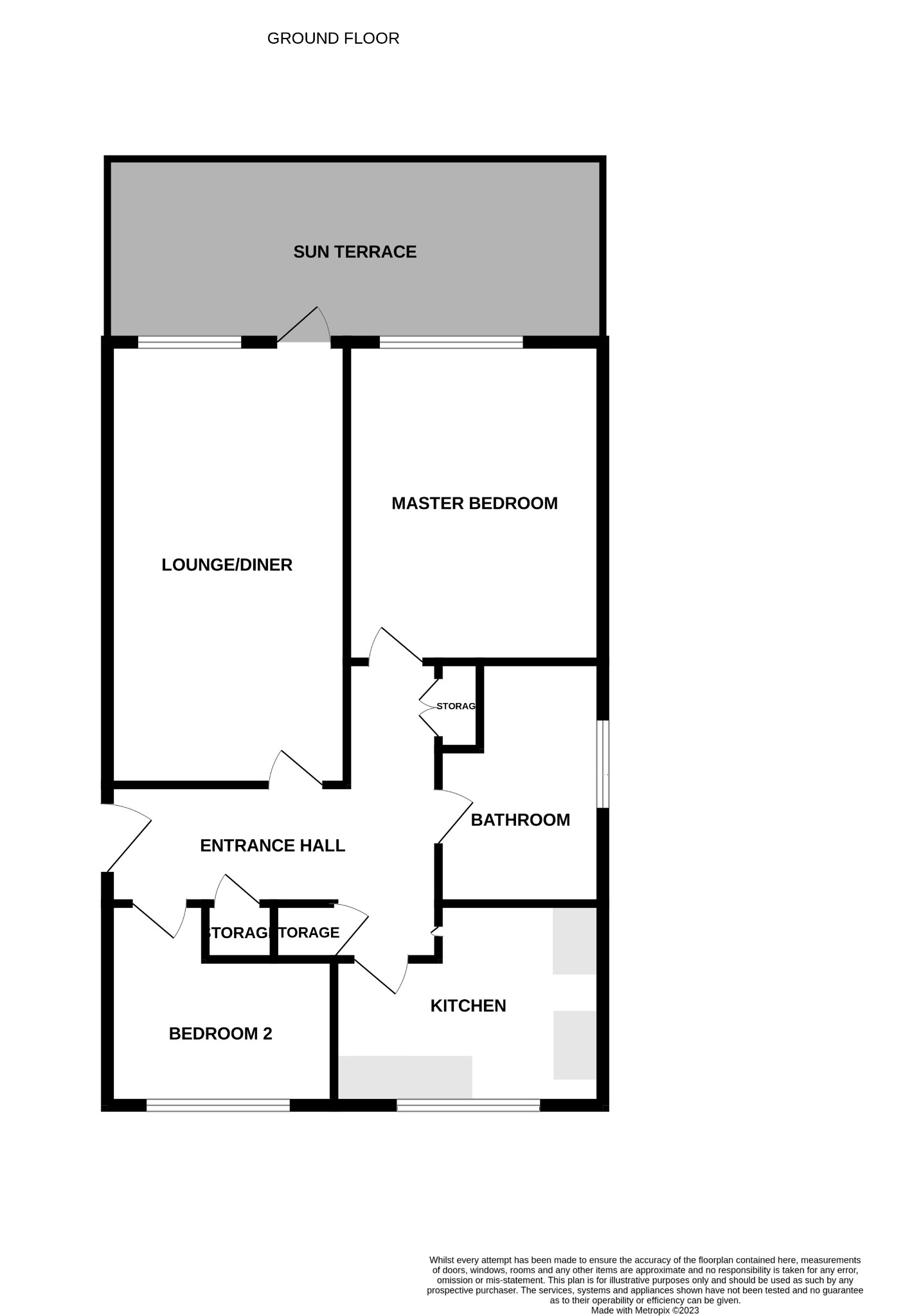 2 bed flat to rent in Parkstone Road, Poole - Property floorplan