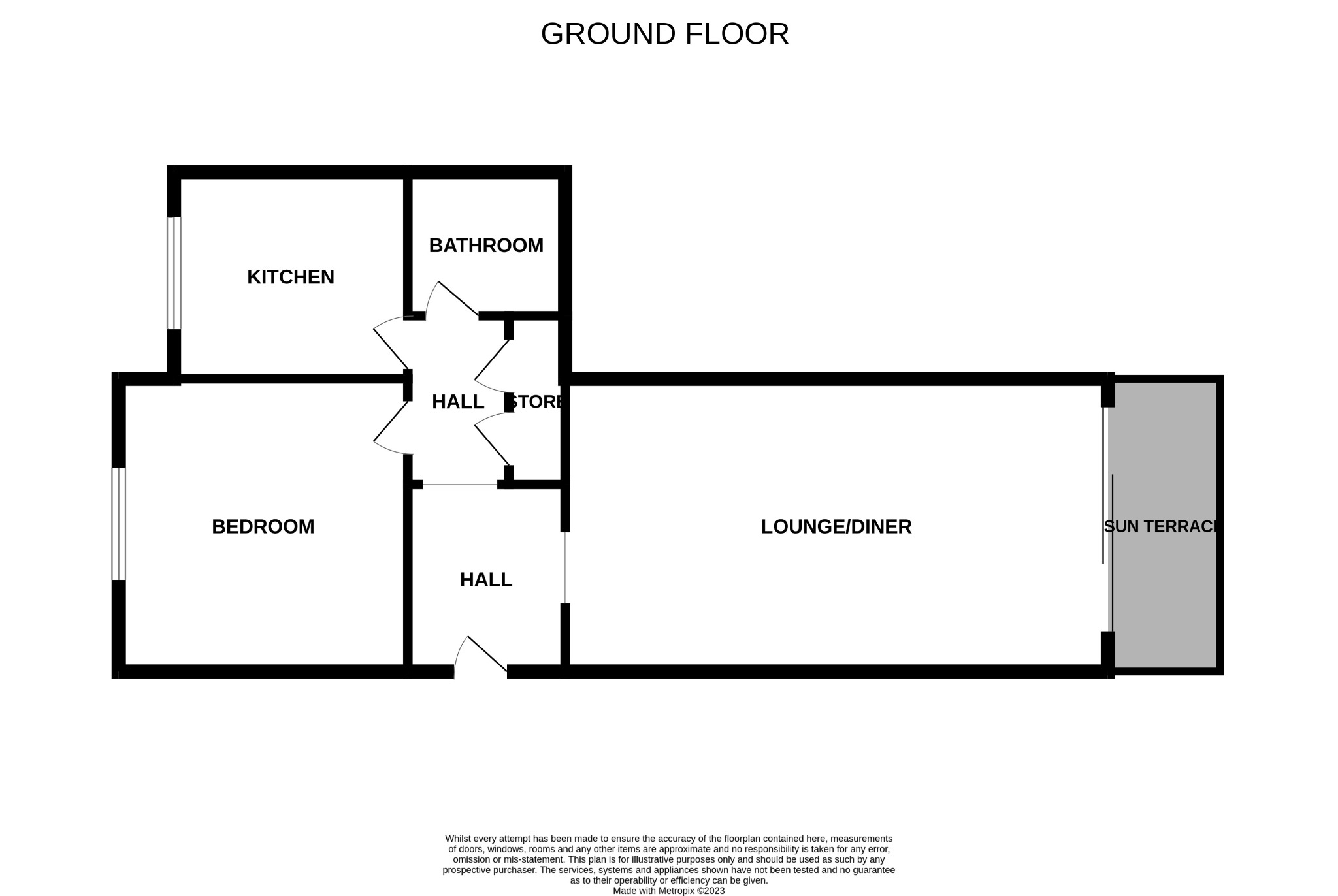 1 bed flat to rent in Manor Road, Bournemouth - Property floorplan