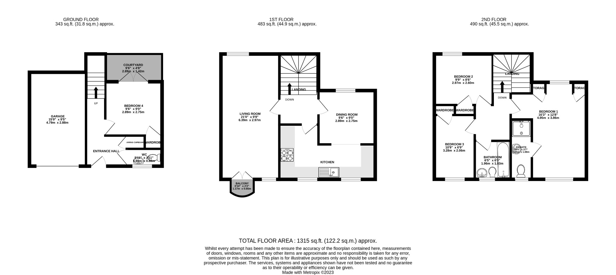 4 bed town house to rent in Barbers Wharf, Poole - Property floorplan