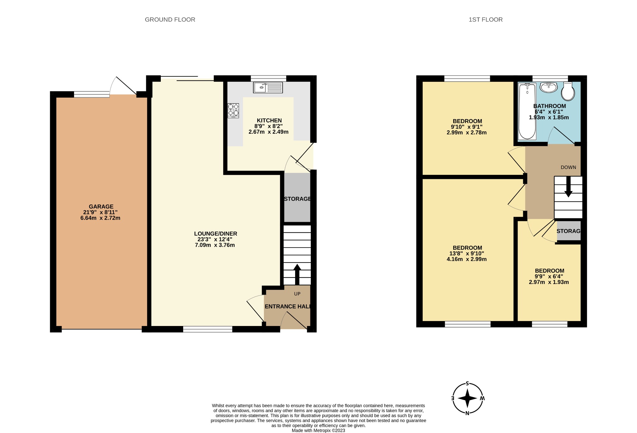 3 bed detached house for sale in Godmanston Close, Poole - Property floorplan