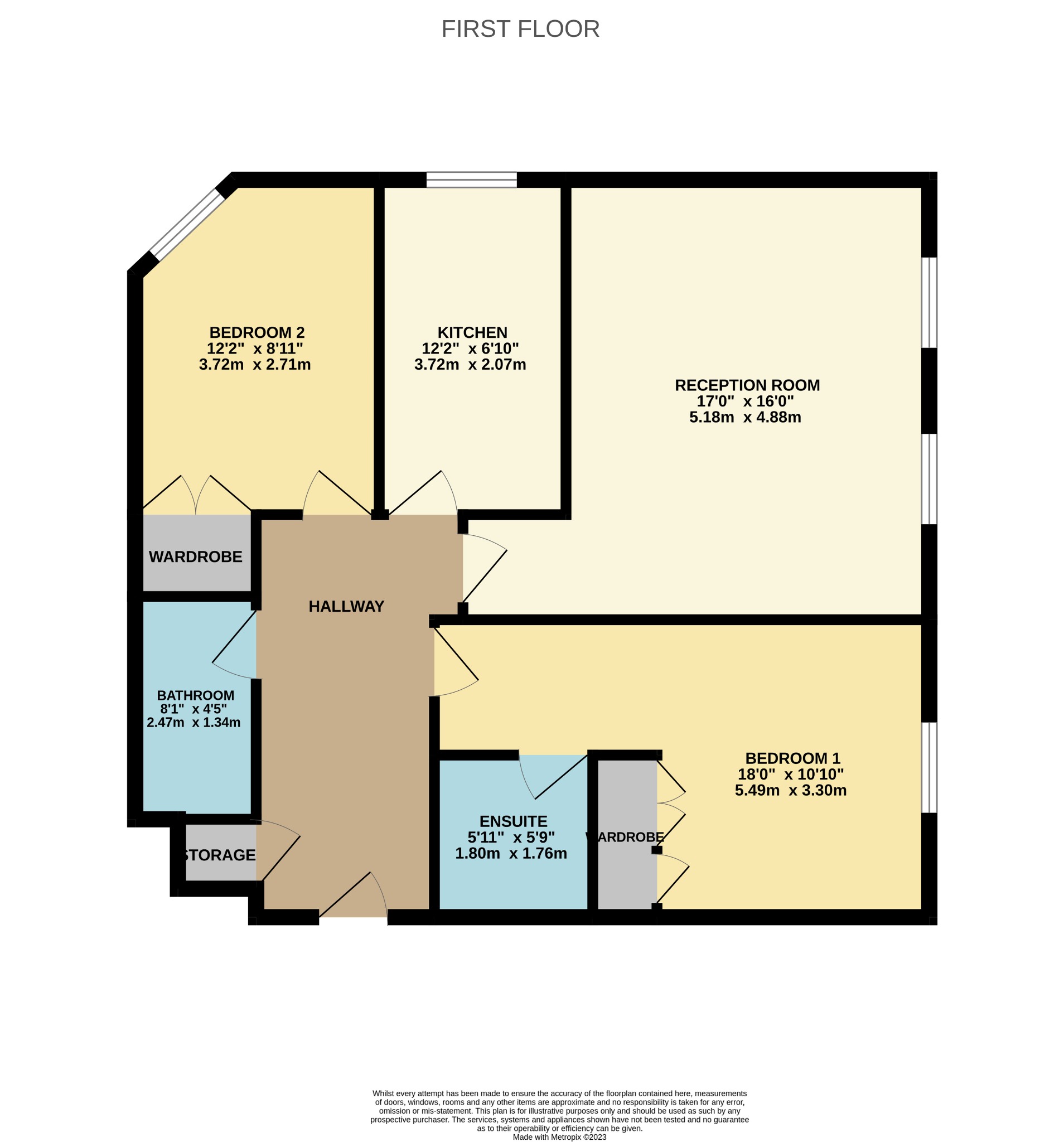 2 bed flat to rent in Norwich Avenue West, Bournemouth - Property floorplan