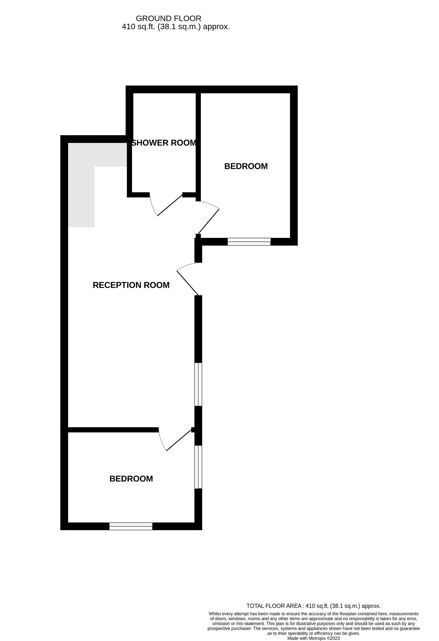 2 bed flat to rent in Loch Road, Poole - Property floorplan