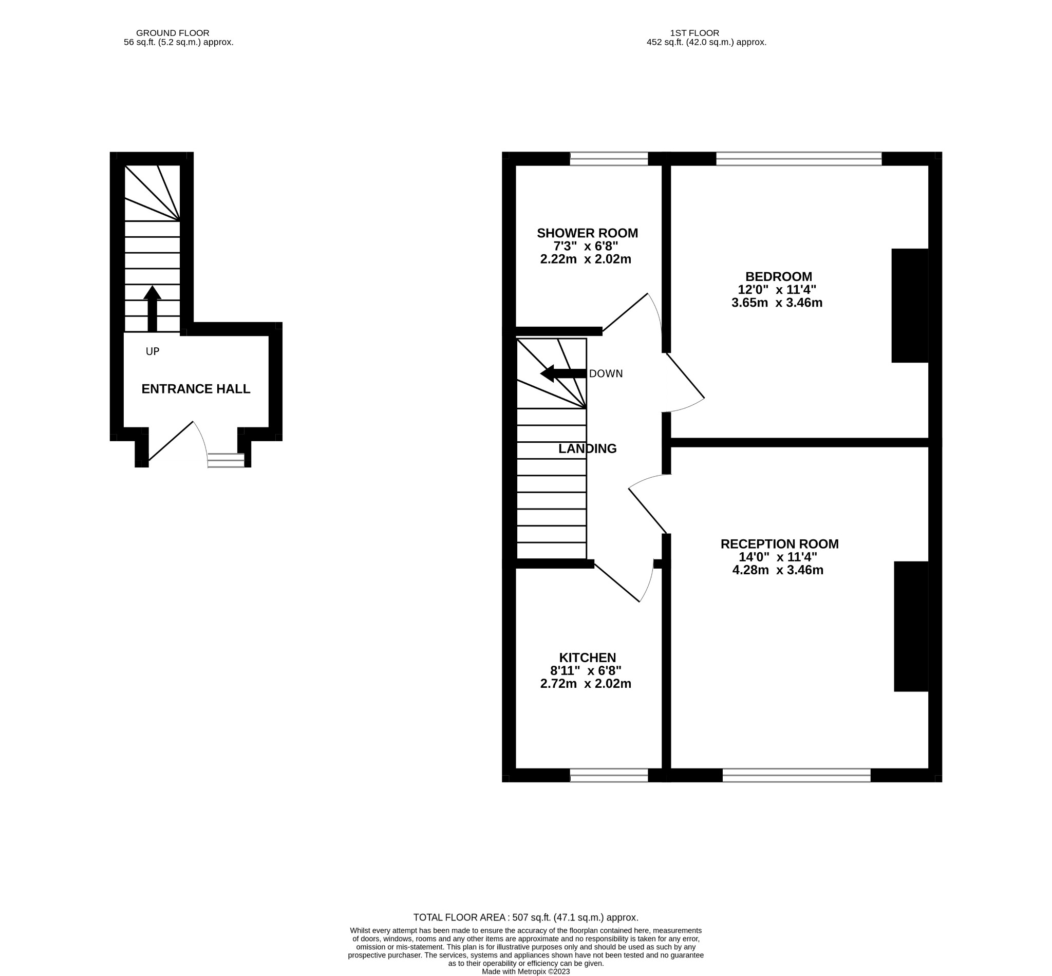 1 bed flat to rent in Bournemouth - Property floorplan