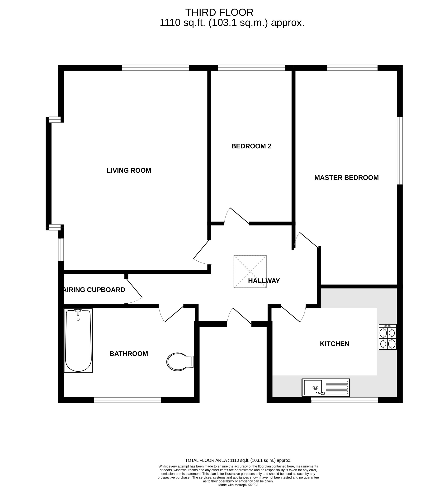2 bed semi-detached house to rent in Bourne View, Bournemouth - Property floorplan