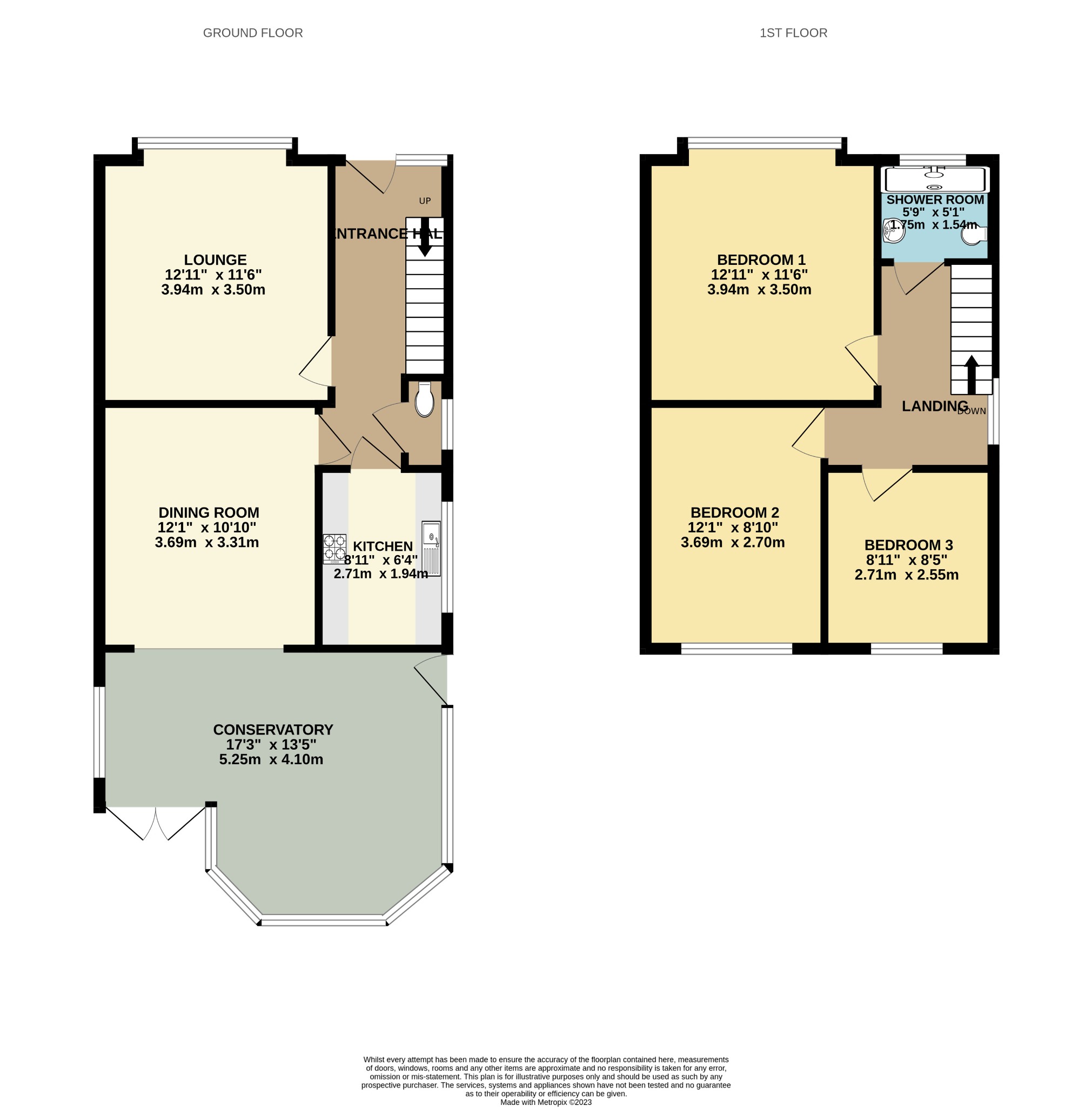 3 bed semi-detached house for sale in Wayne Road, Poole - Property floorplan
