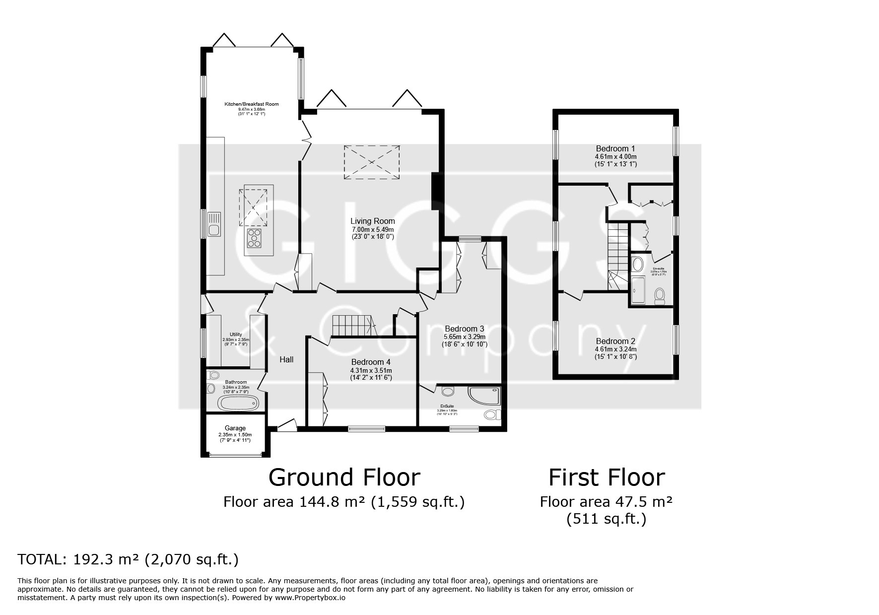 4 bed detached house for sale in High Street, St. Neots - Property Floorplan