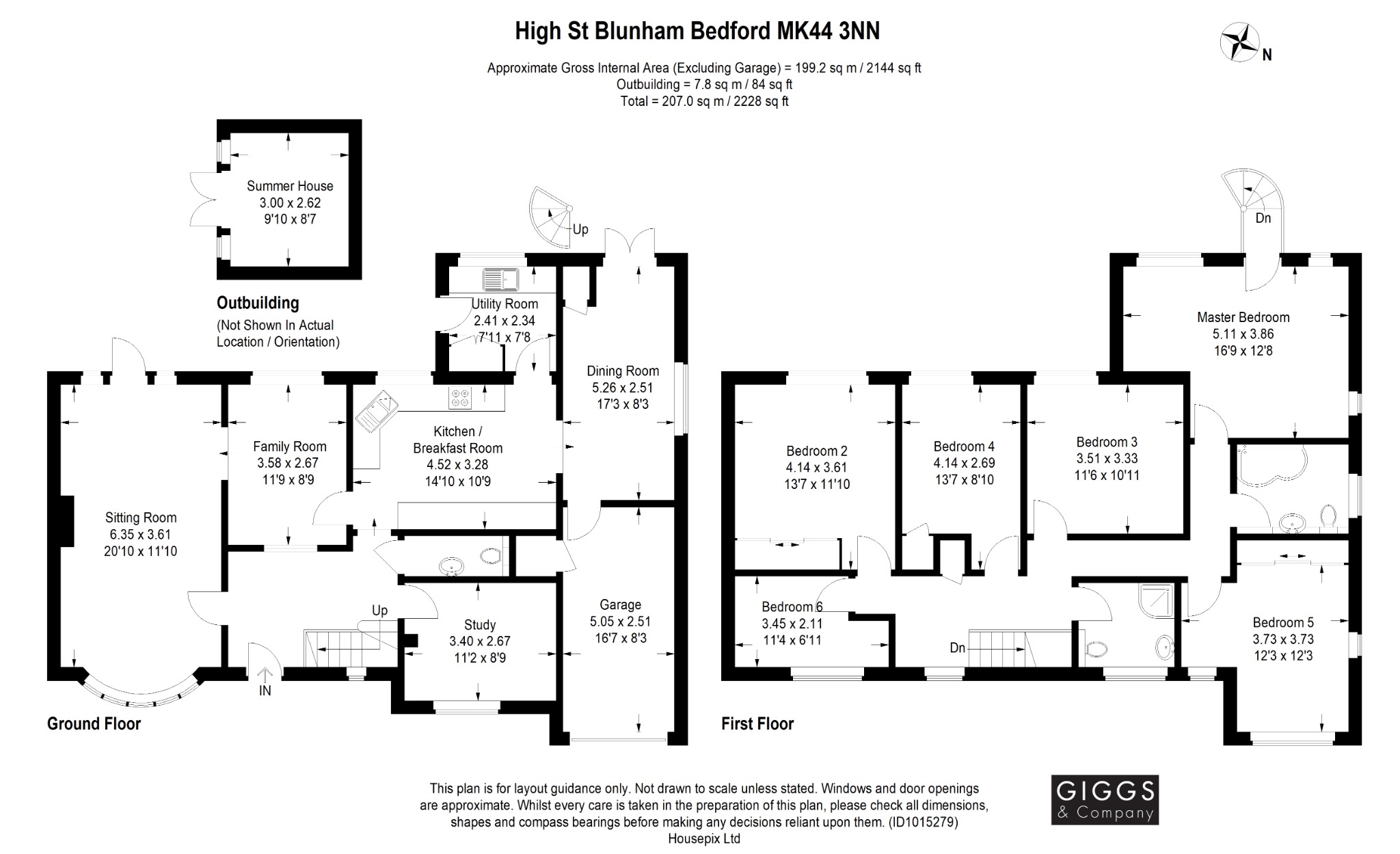 5 bed detached house for sale in High Street, Bedford - Property Floorplan
