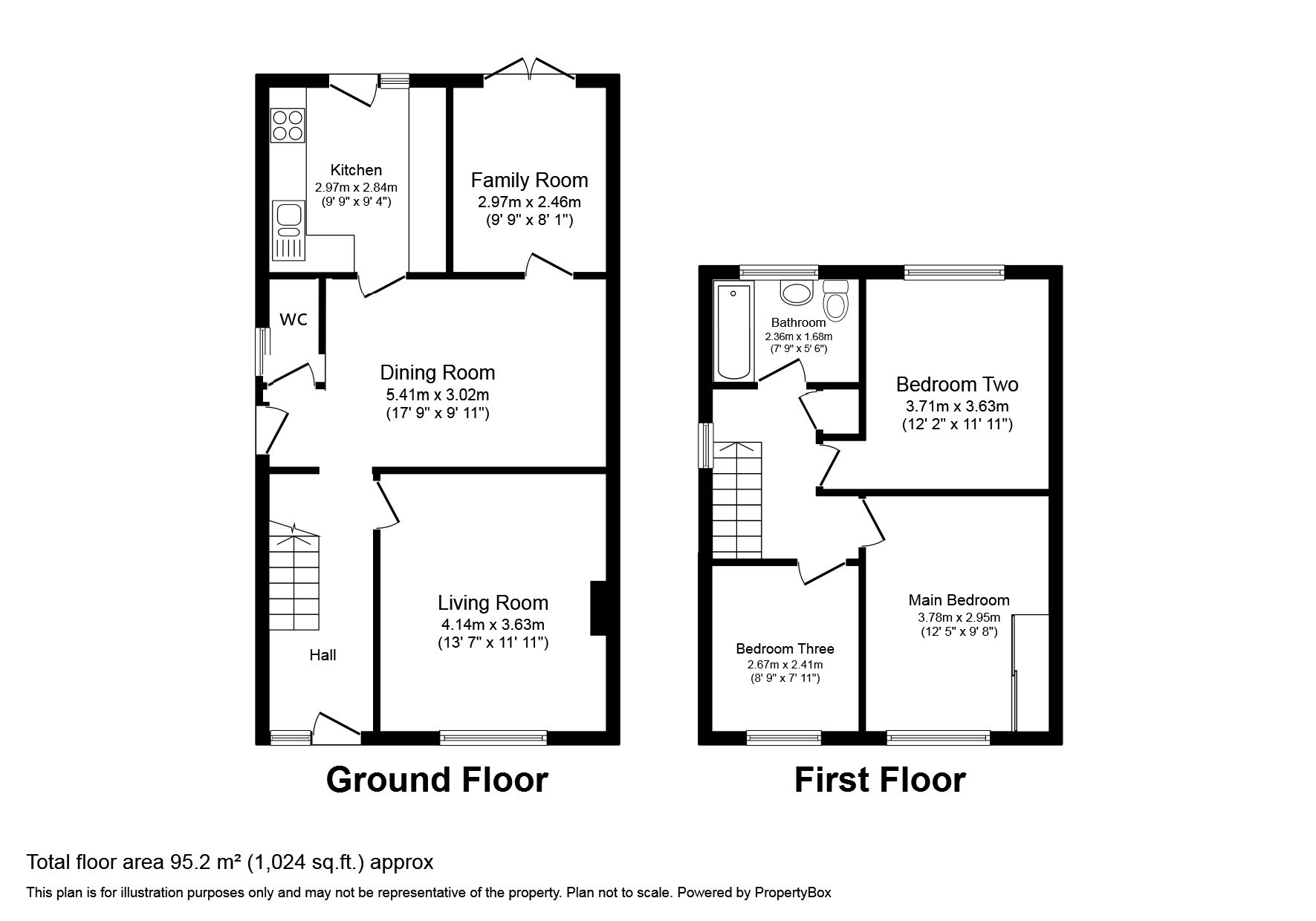 3 bed semi-detached house for sale in Longsands Road, St Neots - Property Floorplan