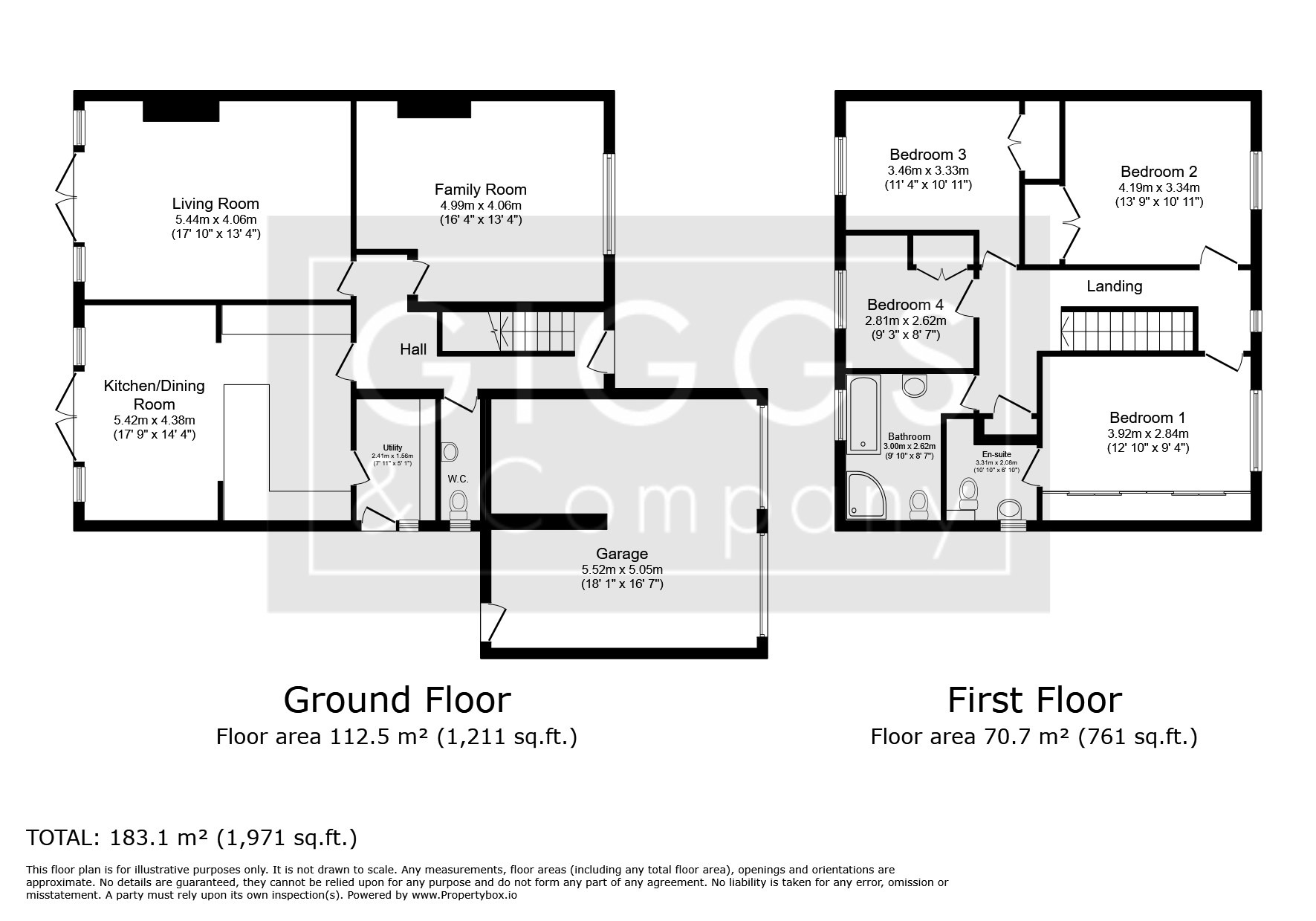 4 bed detached house for sale in Manor Way, St. Neots - Property Floorplan