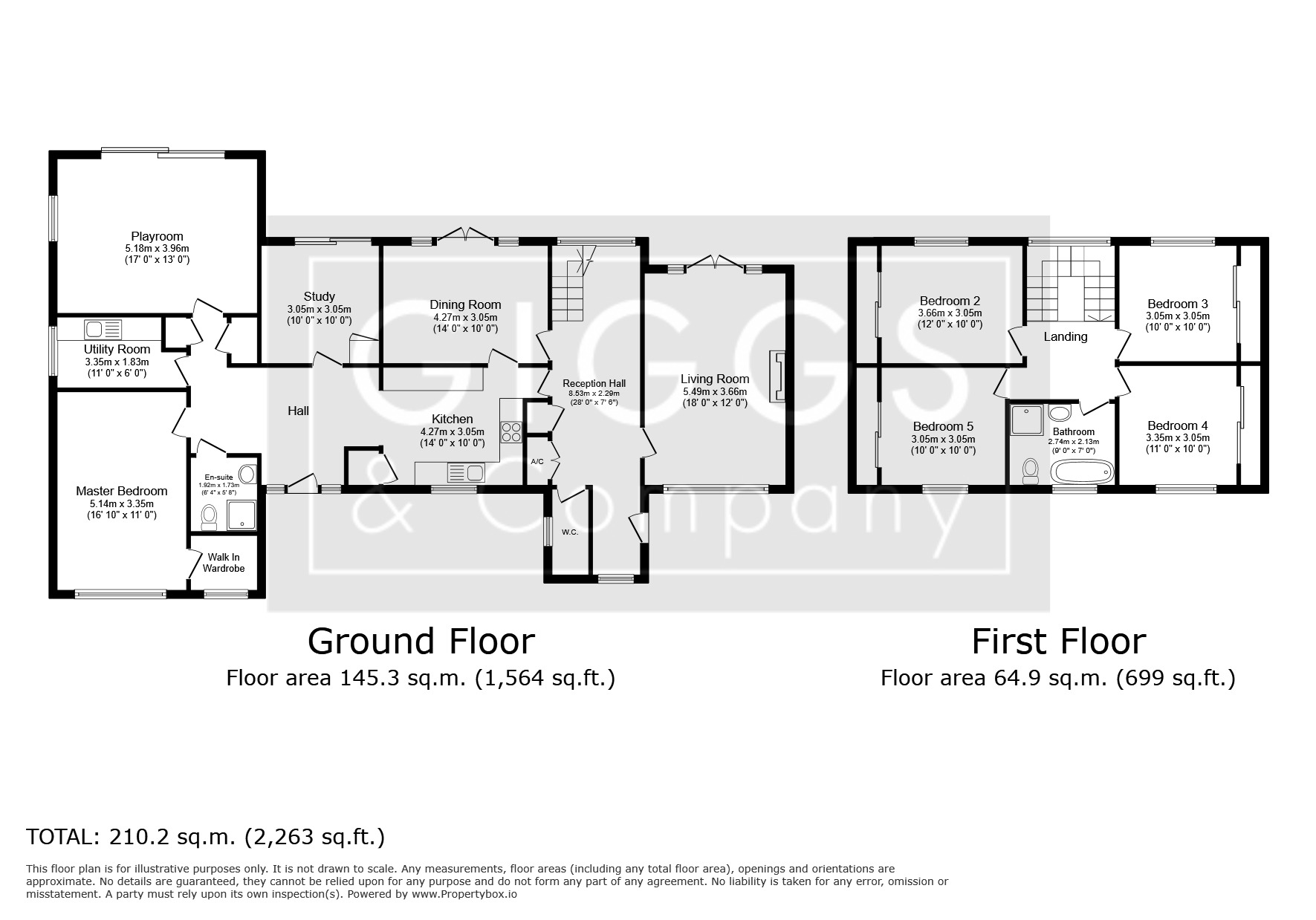 5 bed detached house for sale in Green End, Bedford - Property Floorplan