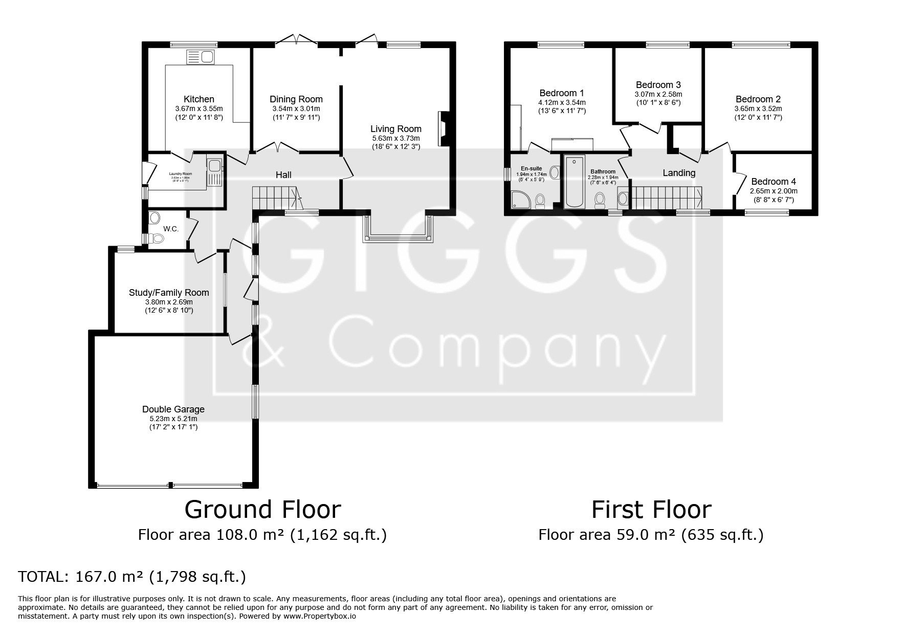 4 bed detached house for sale in Duloe Road, Cambridgeshire - Property Floorplan