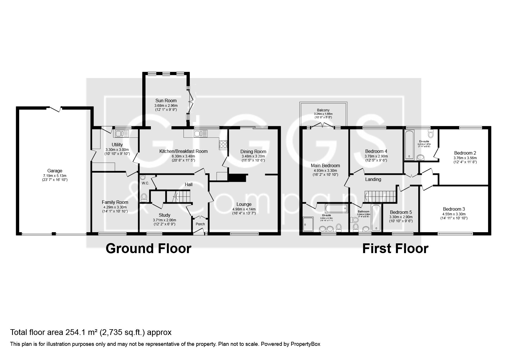 5 bed detached house for sale in High Street, St Neots - Property Floorplan
