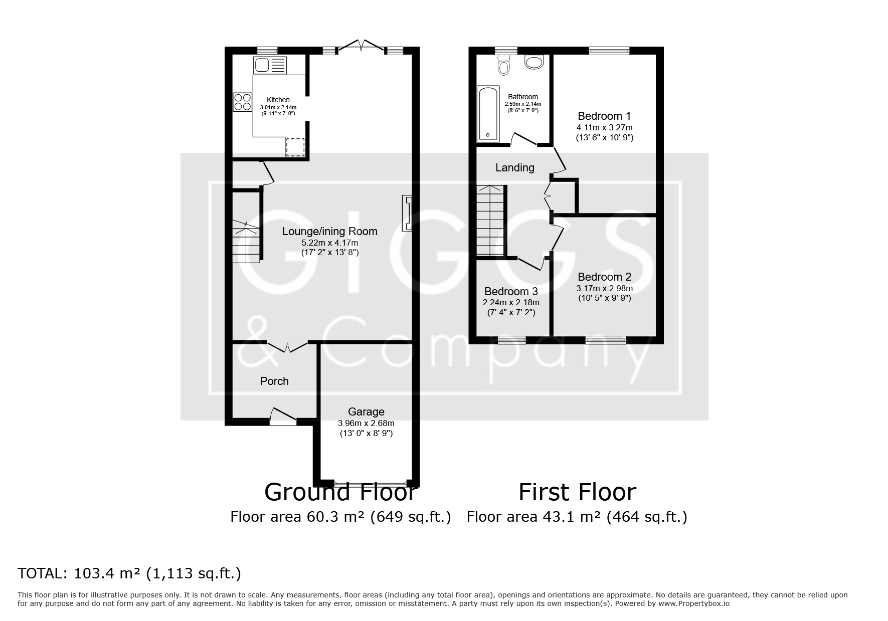 3 bed end of terrace house for sale in James Court, St Neots - Property Floorplan